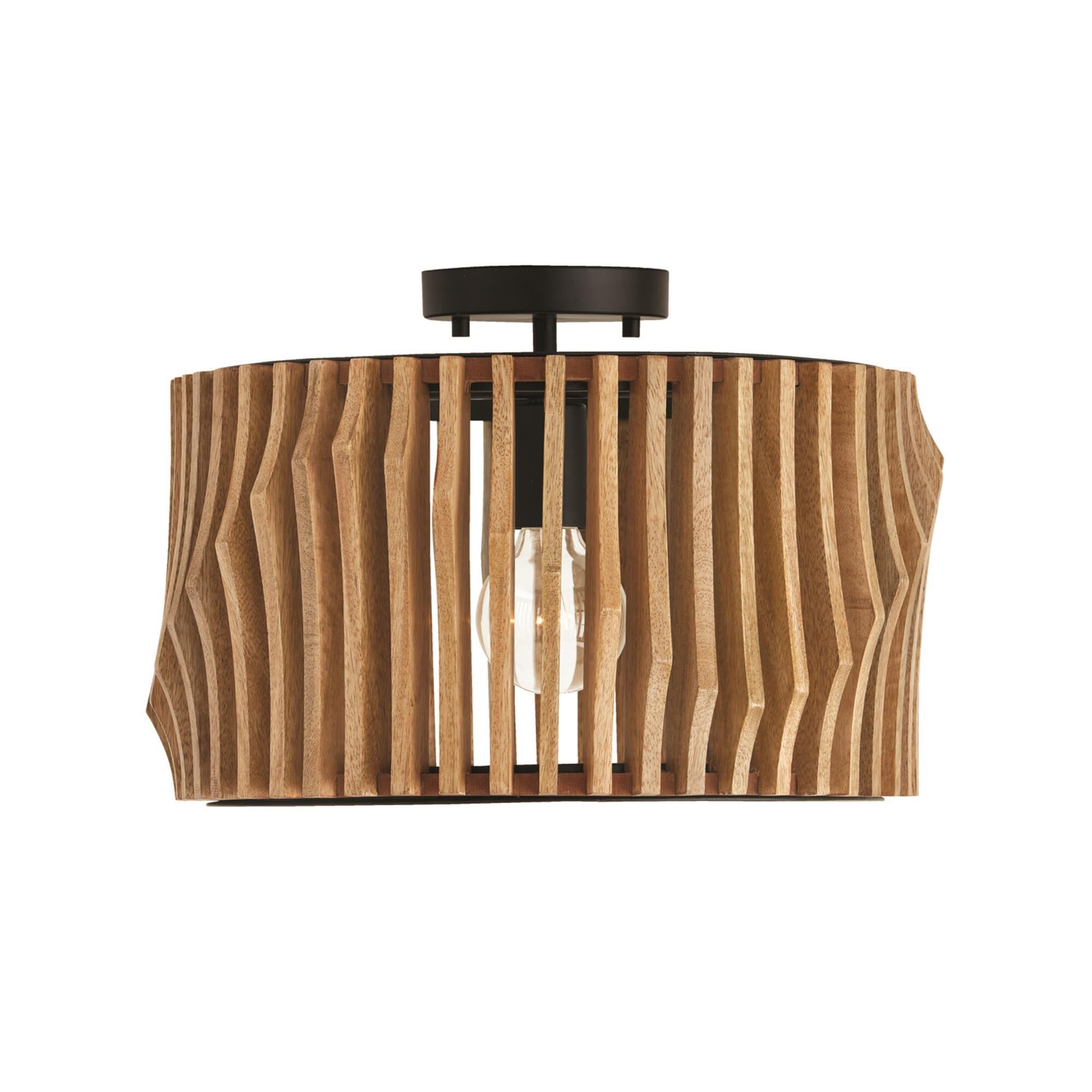 Shown in Light Wood with Matte Black finish