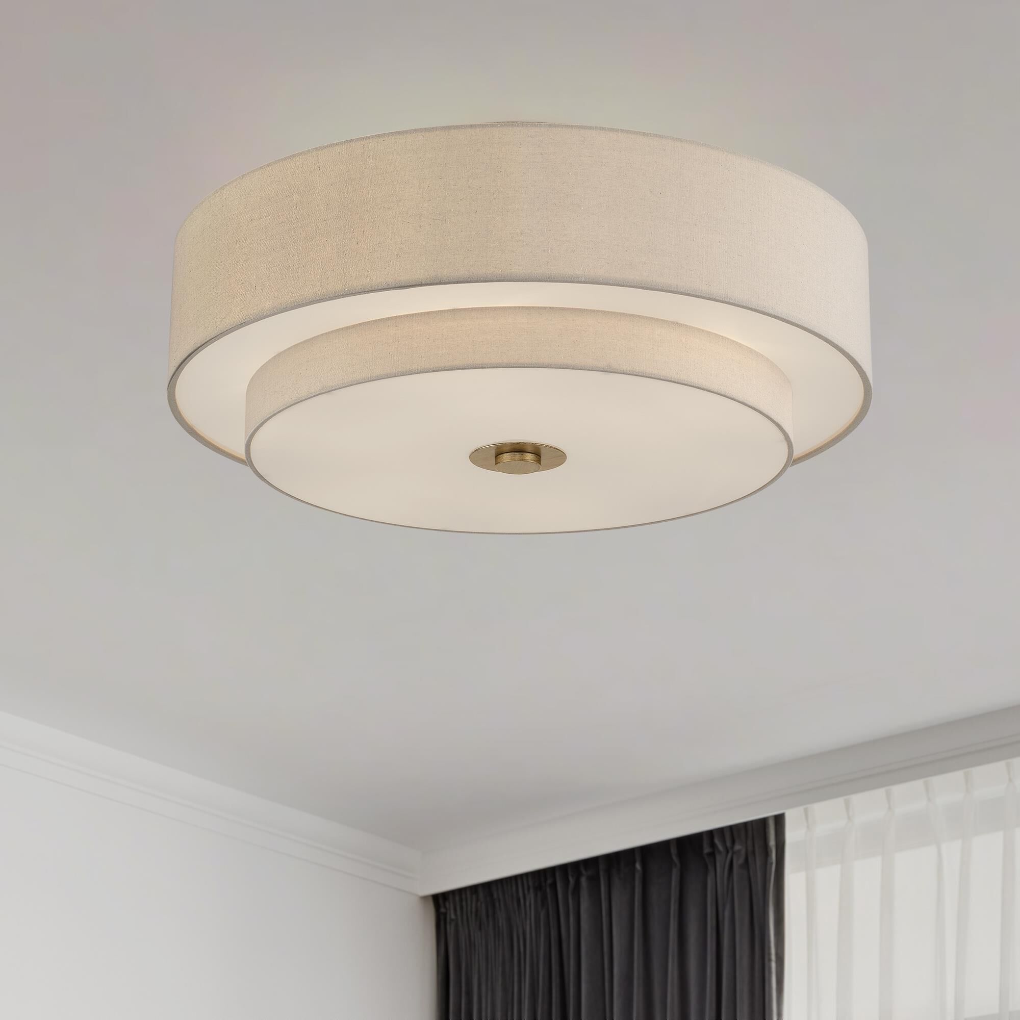 Bellingham 30 Inch Semi Flush Mount by Livex Lighting