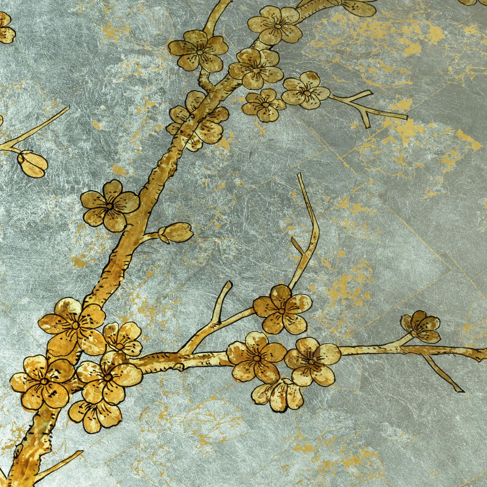 Shown in Hand Painted Silver Leaf - Clear finish