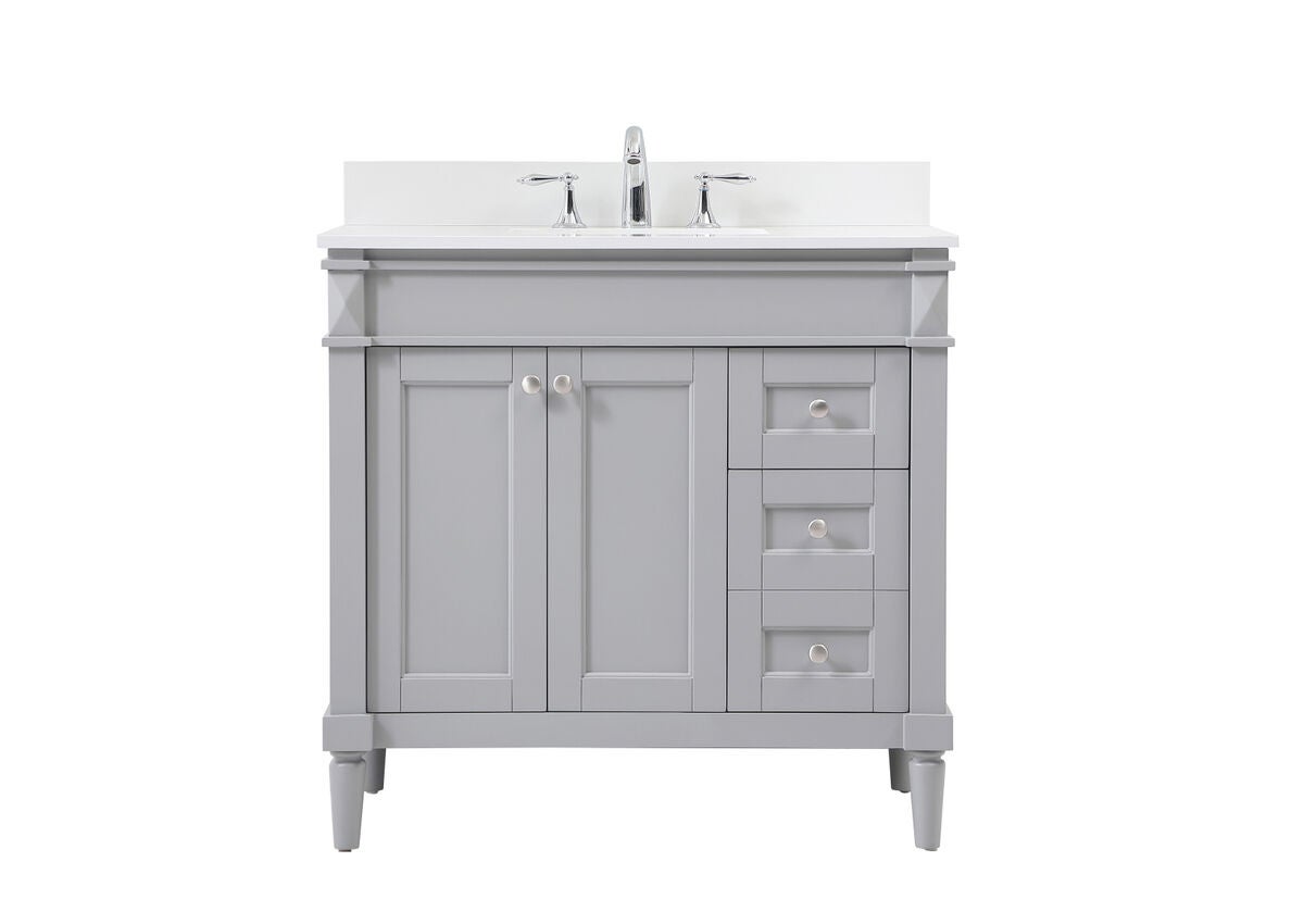 Shown in Grey finish