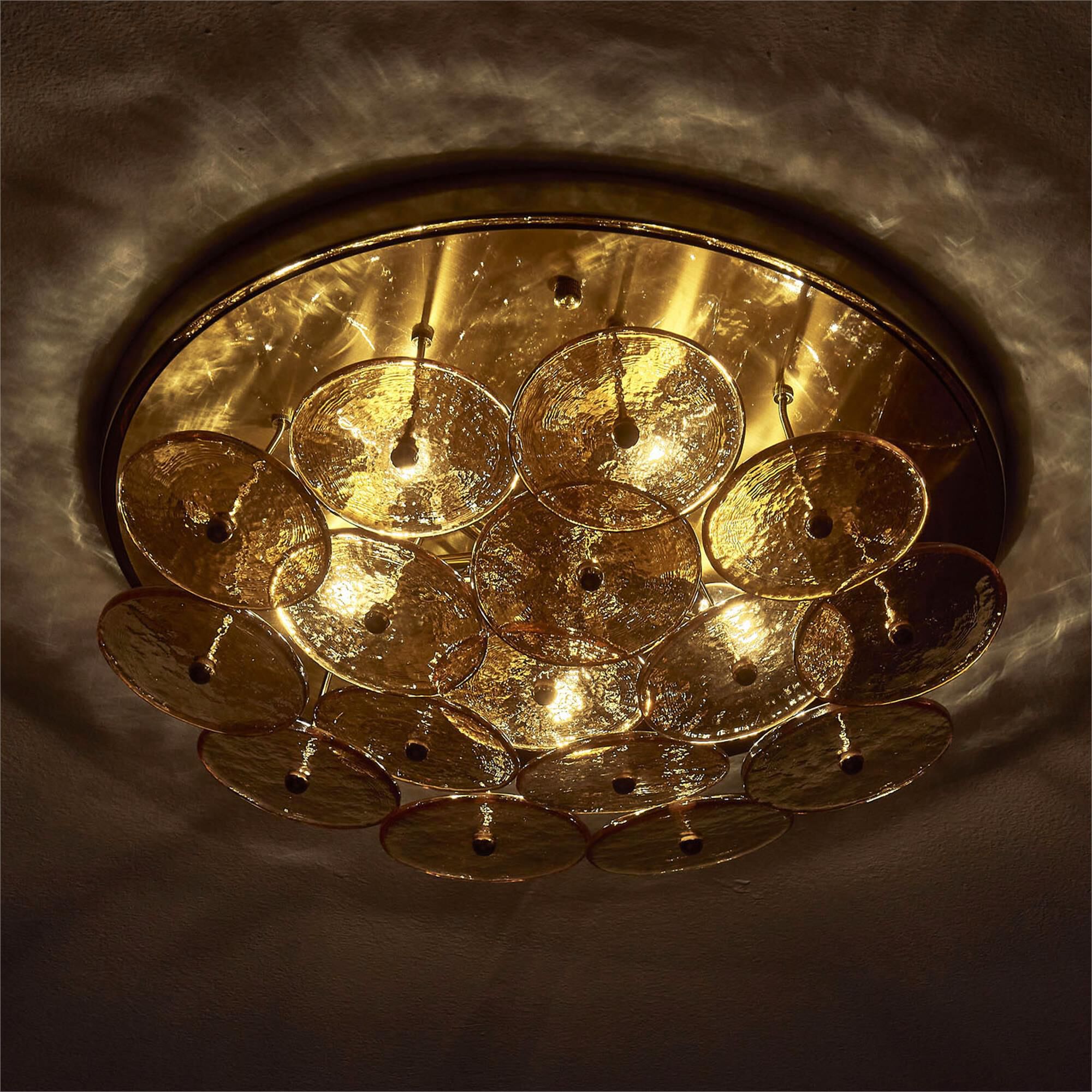 Hortensia 18 Inch 5 Light Semi Flush Mount,