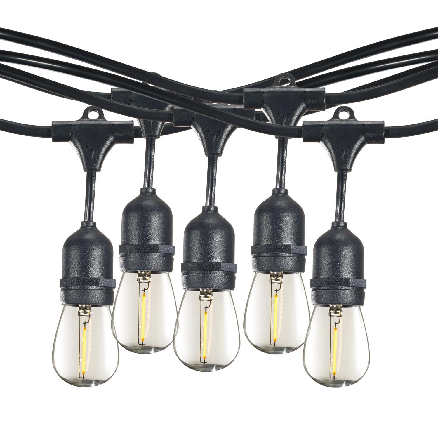 Photos - Floodlight / Street Light Bulbrite 0 Watt String Light - STRING12L/30FT/30IN/E26/BLACK/LED/S14 STRIN