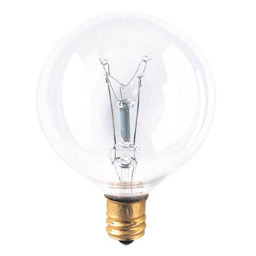 Photos - Light Bulb Bulbrite 15 Watt 2700K G16.5 Incandescent  - 15G16CL3-40PK 15G16