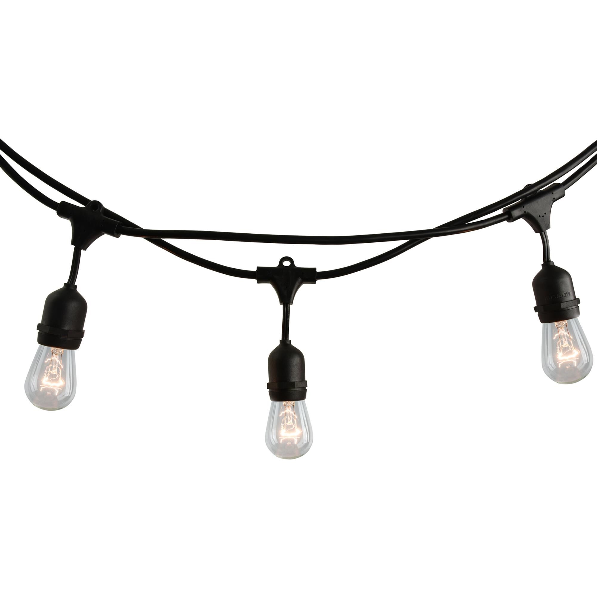 Photos - Floodlight / Garden Lamps Bulbrite 0 Watt String Light - STRING15/E26-S14KT-2PK - Modern Contemporar