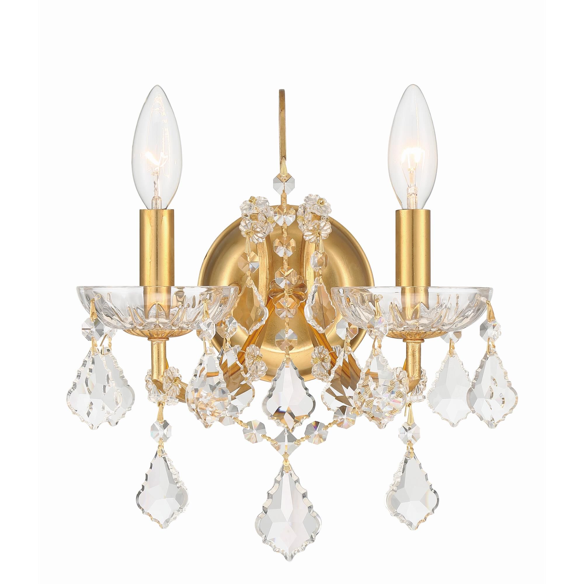 Photos - Chandelier / Lamp Crystorama Filmore 12 Inch Wall Sconce Filmore - 4452-GA-CL-MWP - Crystal