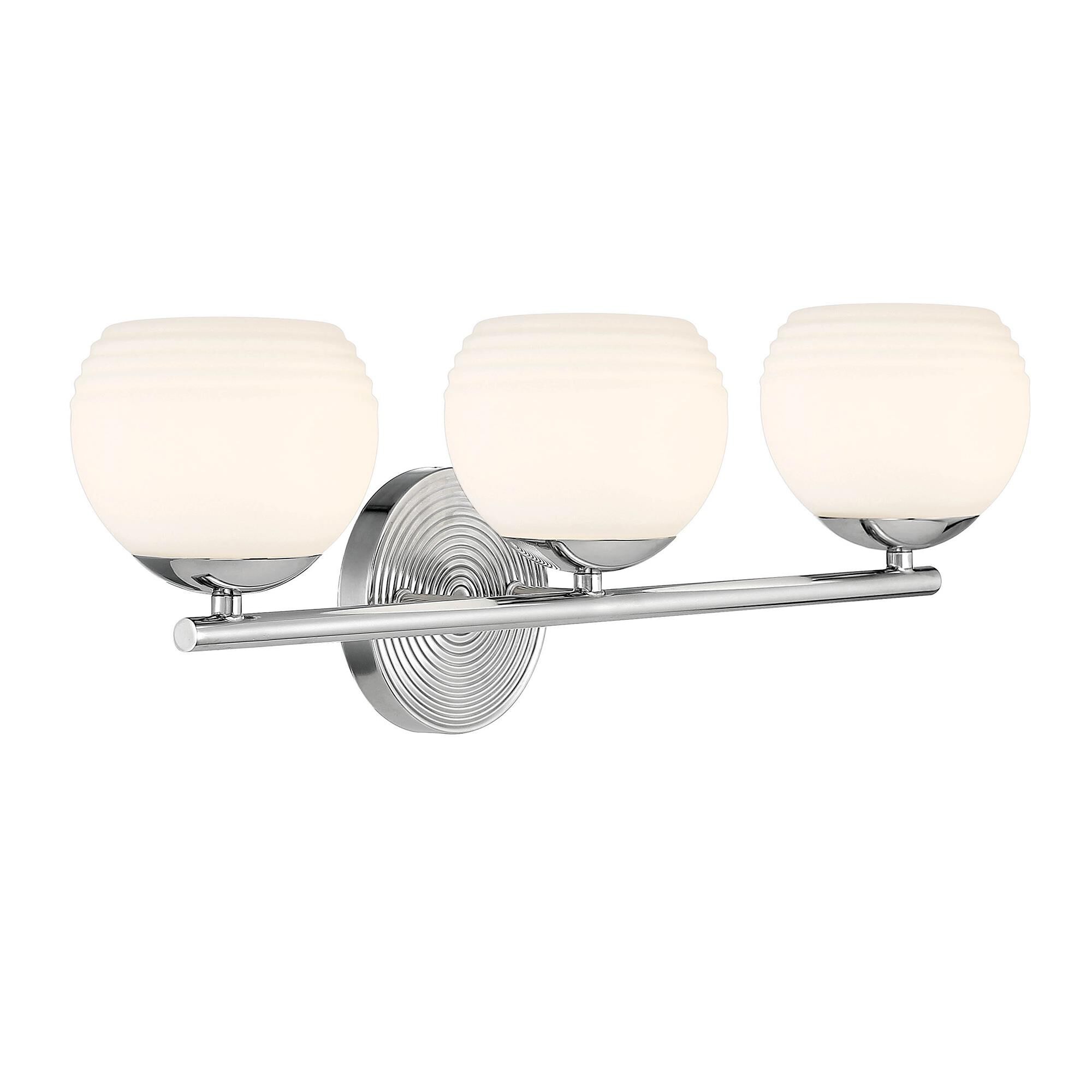 Photos - Chandelier / Lamp Designers Fountain Moon Breeze 24 Inch 3 Light Bath Vanity Light Moon Breeze - D251H-3B-PN - Modern Contemporary D251H-3B-PN