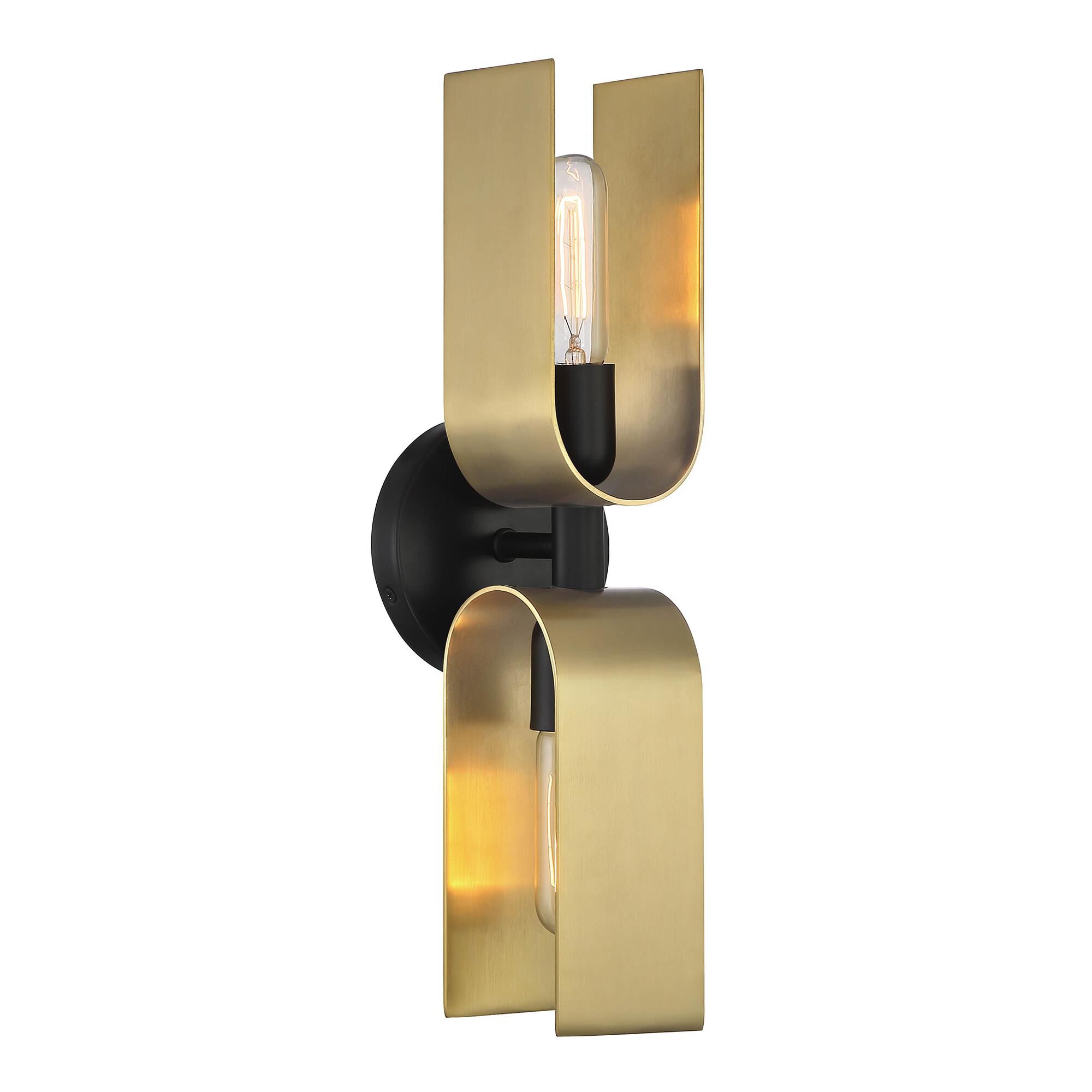 Photos - Chandelier / Lamp Designers Fountain U Turn 18 Inch Wall Sconce U Turn - D263M-2WS-MB - Coastal Glam D263M-2WS-MB