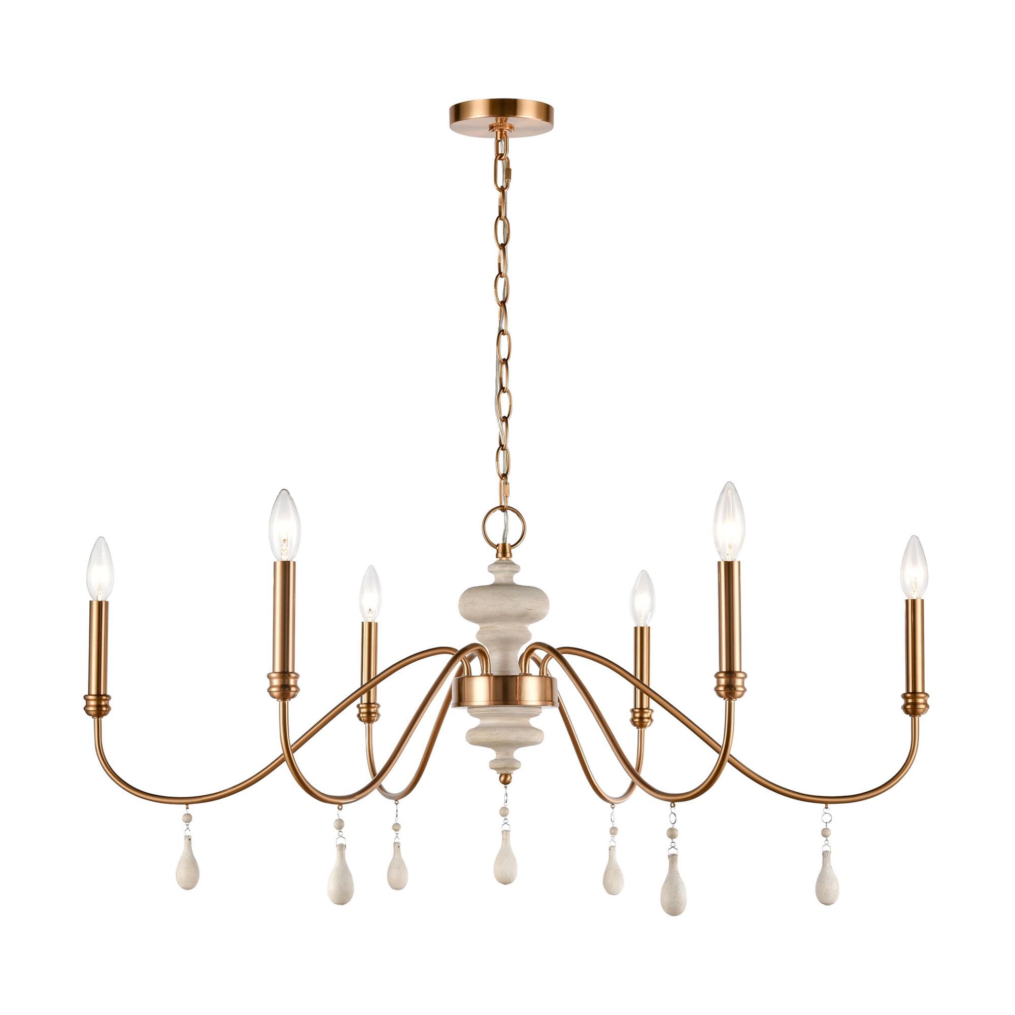 Elk Home French Connection 38 Inch Chandelier French Connection - H018-7253 - French Country