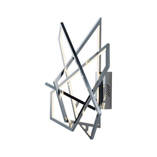 Photos - Chandelier / Lamp ET2 Lighting Trapezoid 26 Inch LED Wall Sconce Trapezoid - E22674-PC E22674-PC