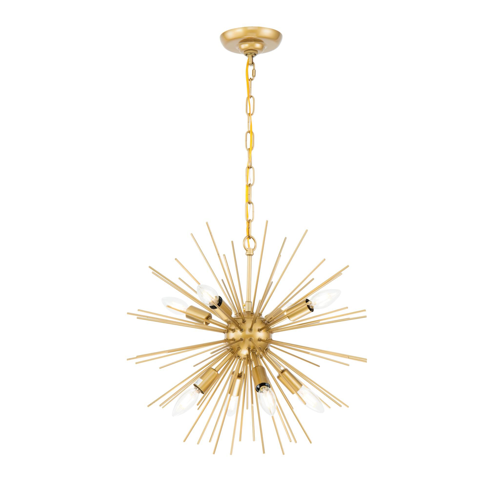 Elegant Lighting Timber 20 Inch Large Pendant Timber - LD5036D20BR - Whimsical