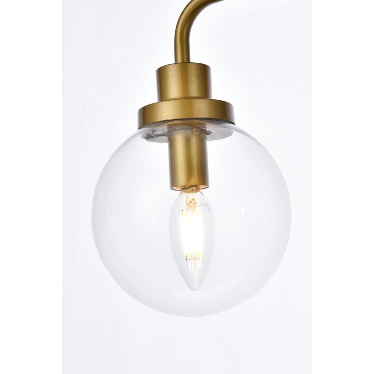 Elegant Lighting Hanson 28 Inch Bath Vanity Light Hanson - LD7035W28BR - Mid-Century Modern