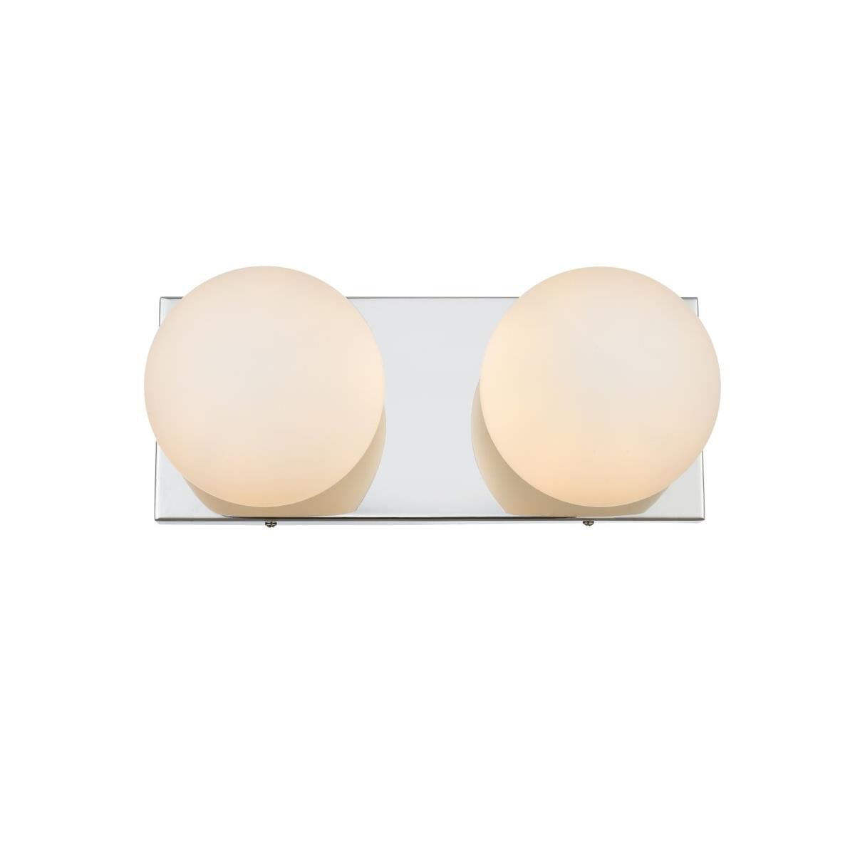 Elegant Lighting Jaylin 14 Inch 2 Light Bath Vanity Light Jaylin - LD7303W14CH - Modern Contemporary