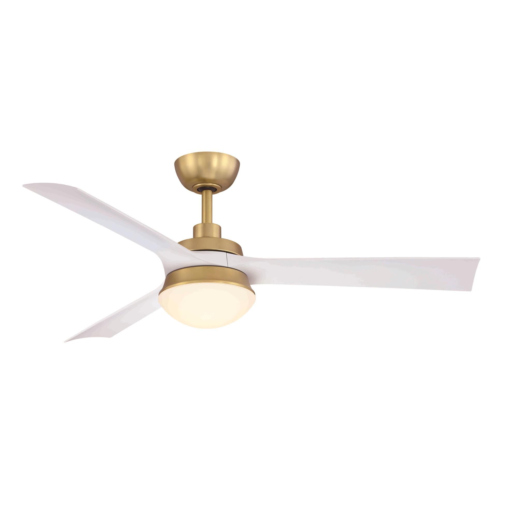 Fanimation Barlow 52 Inch Ceiling Fan with Light Kit Barlow - FP6807BSMW - Modern Contemporary