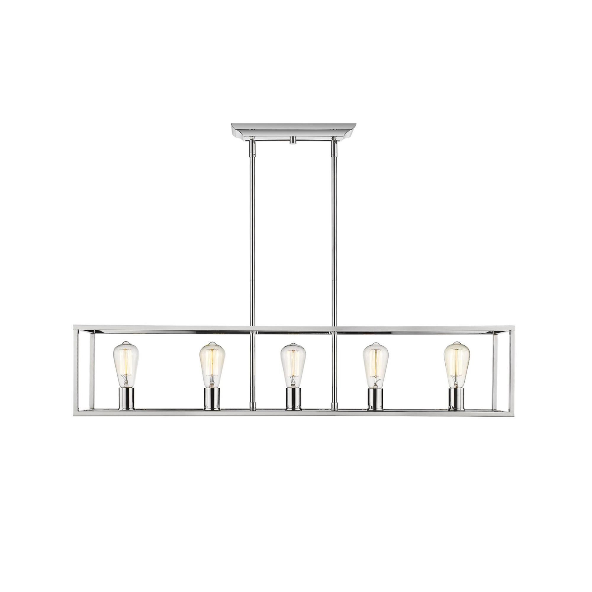 Wesson 41 Inch 5 Light Linear Suspension Light by Golden Lighting