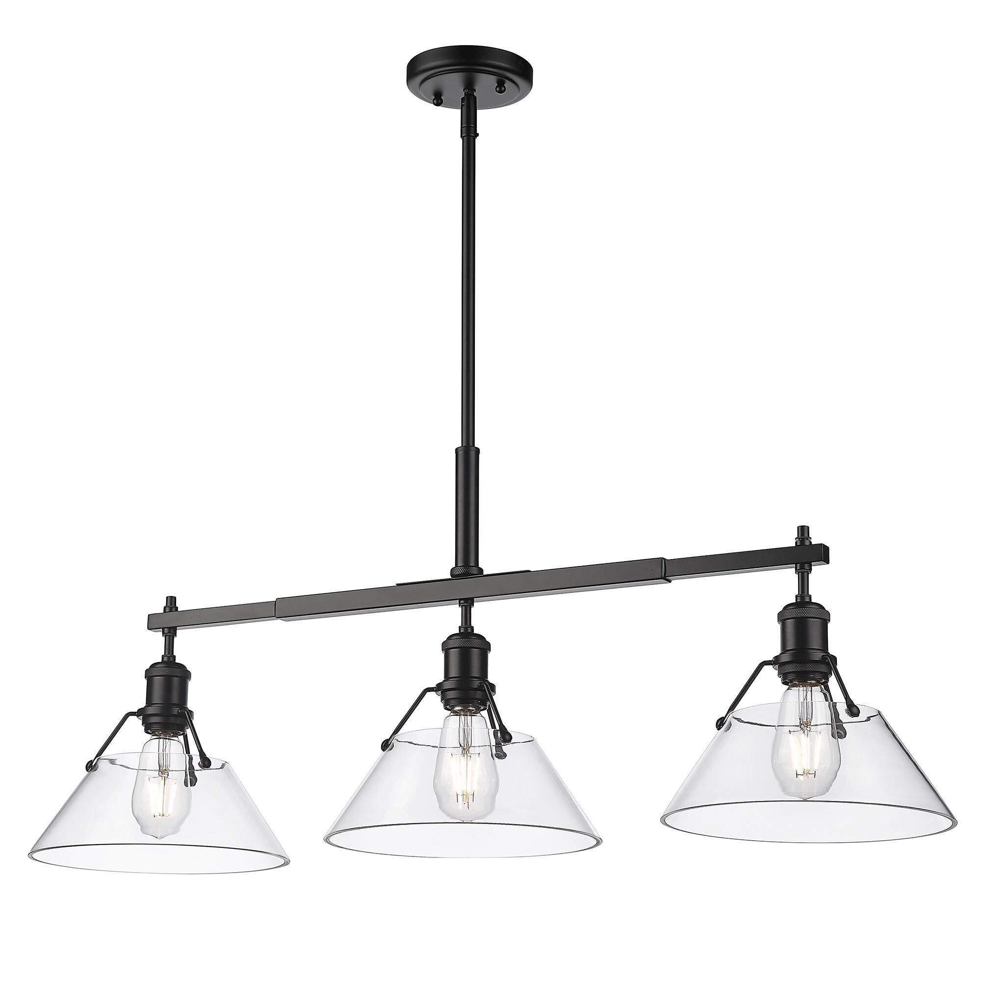 Orwell 36 Inch Linear Suspension Light by Golden Lighting