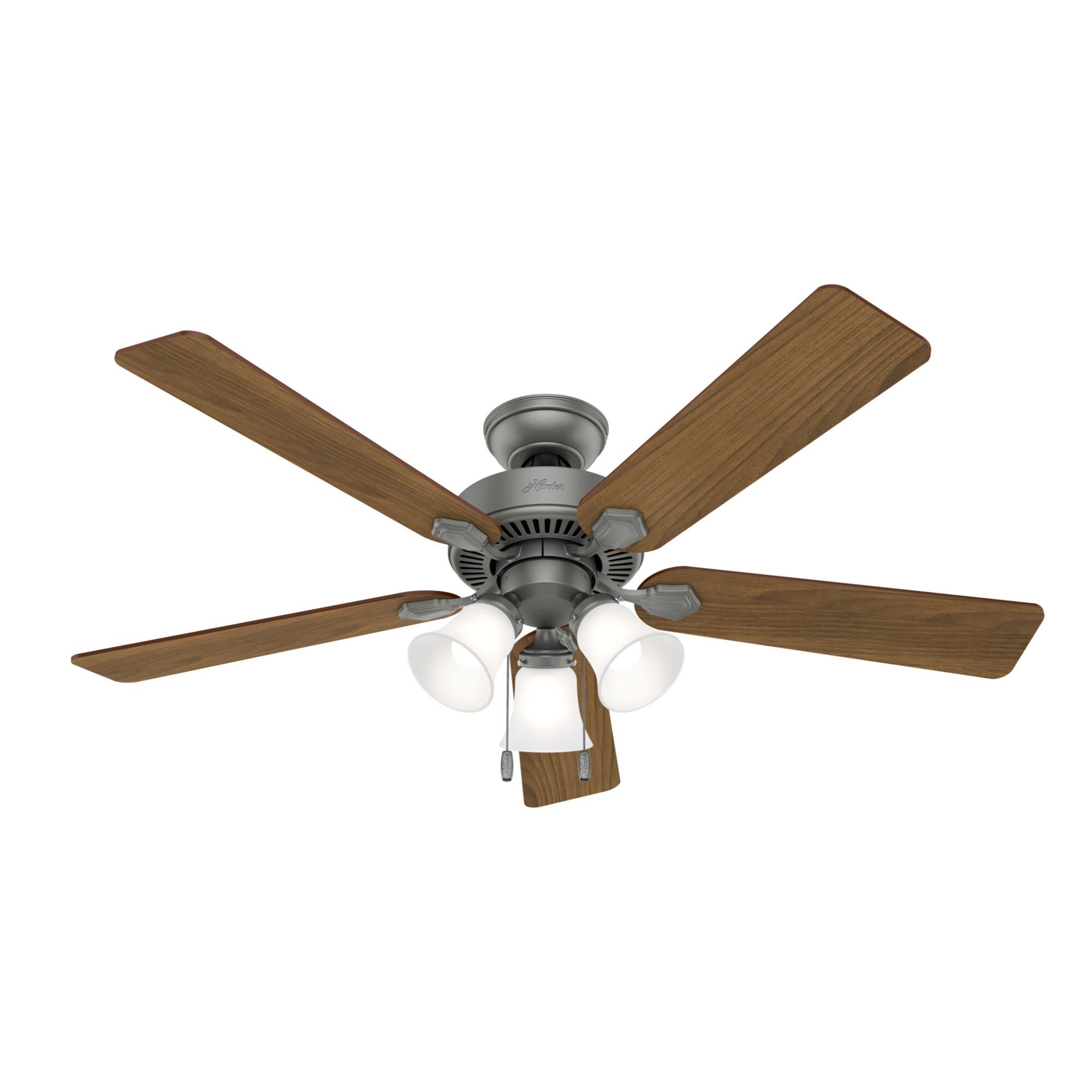 Photos - Fan Hunter  Swanson 52 Inch Ceiling  with Light Kit Swanson - 50894 - Tr 