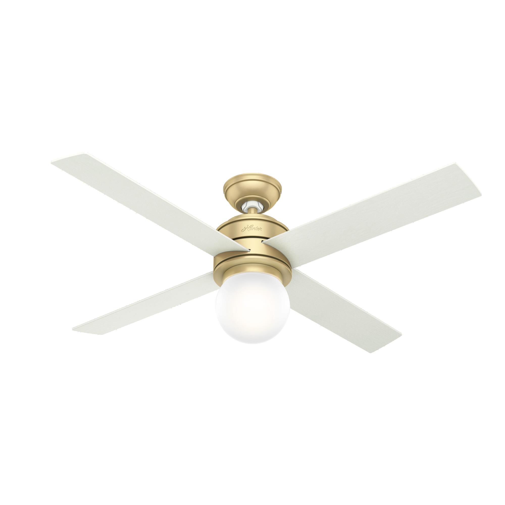 Photos - Fan Hunter  Hepburn 52 Inch Ceiling  with Light Kit Hepburn - 59320 - Modern Contemporary 59320 
