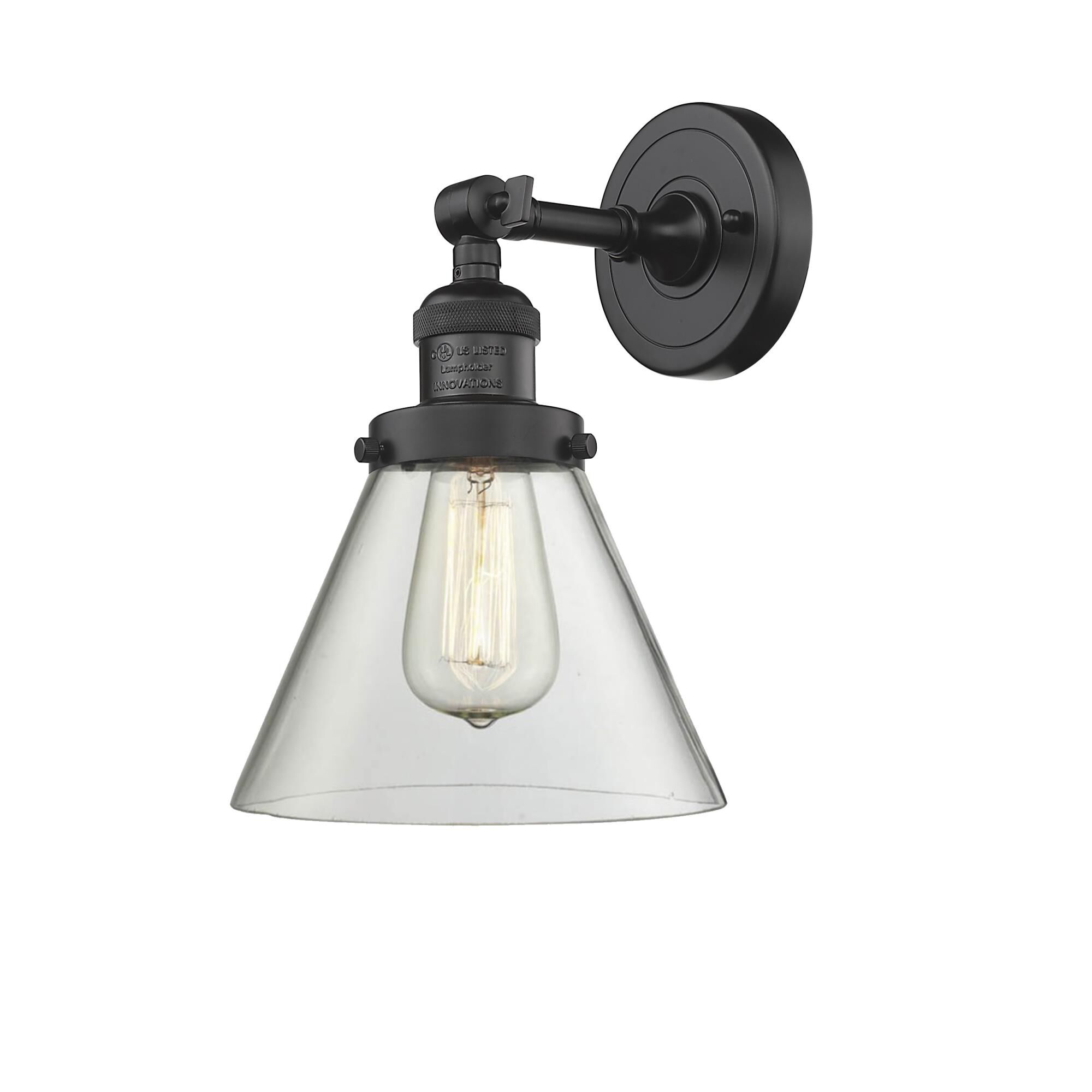 Photos - Chandelier / Lamp Innovations Lighting Bruno Marashlian Large Cone 10 Inch Wall Sconce Large Cone - 203-OB-G42 - Restoration-Vintage 203-OB-G4