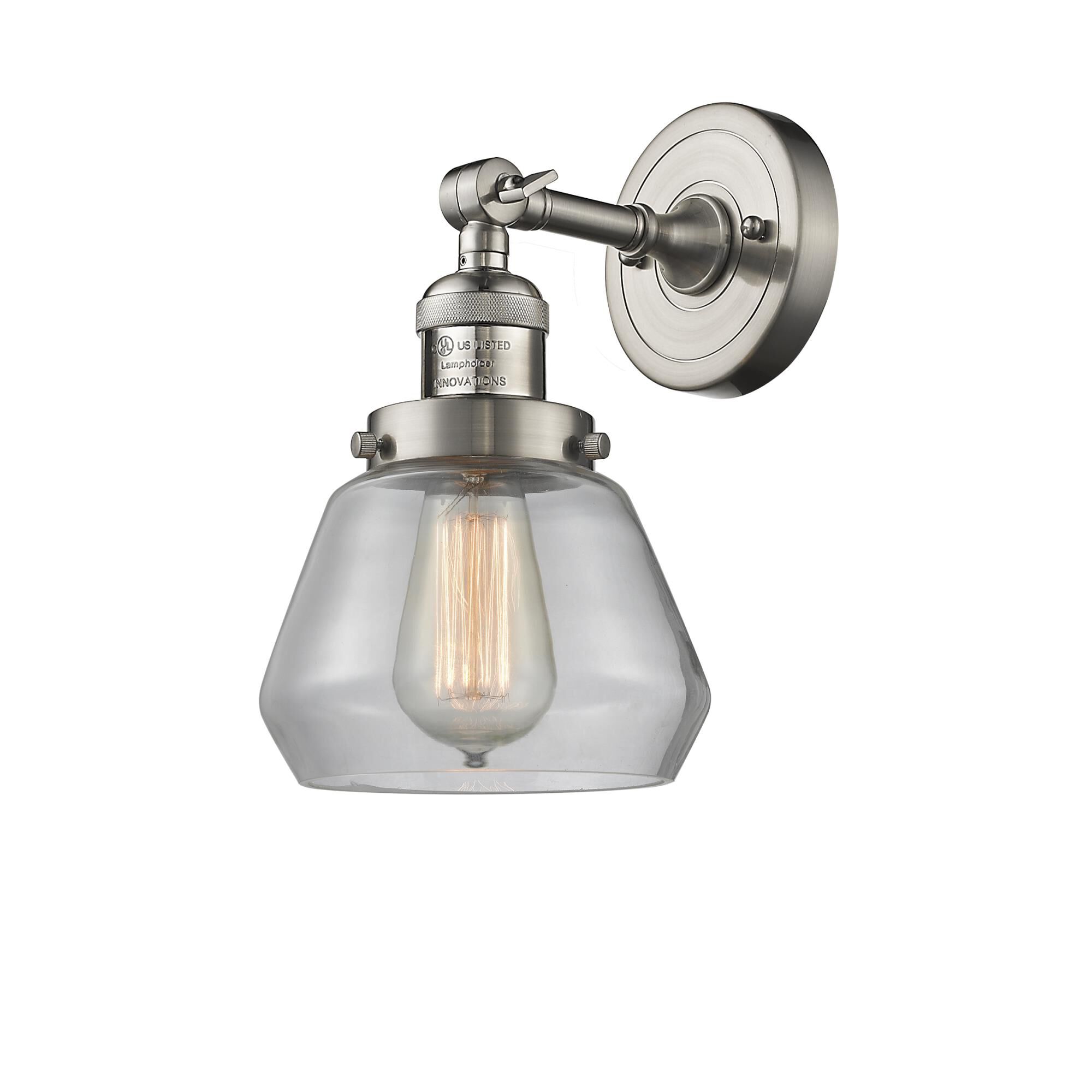 Photos - Chandelier / Lamp Innovations Lighting Bruno Marashlian Fulton 11 Inch Wall Sconce Fulton - 203-SN-G172 - Restoration-Vintage 203-SN-G172