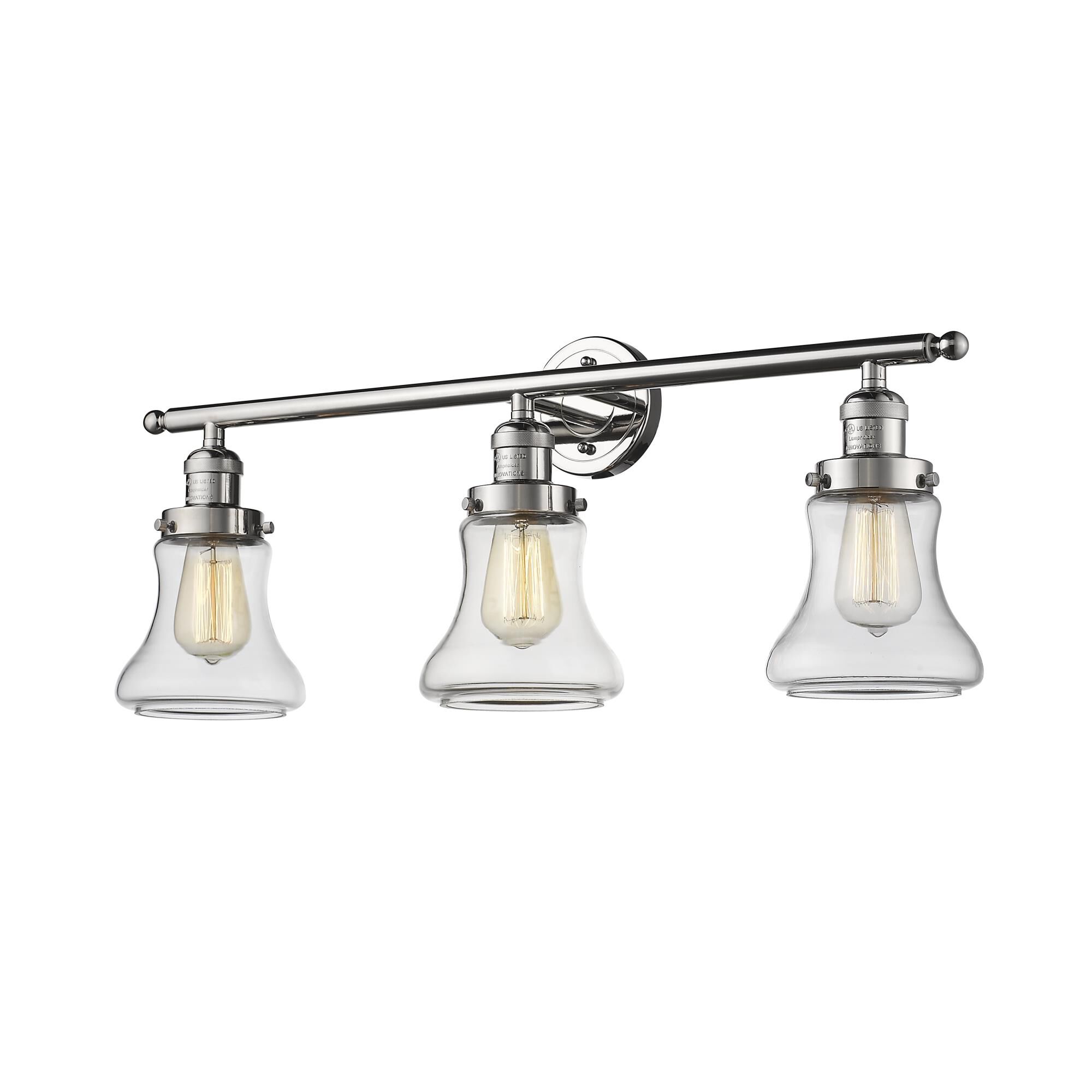 Innovations Lighting Bruno Marashlian Bellmont 30 Inch 3 Light Bath Vanity Light Bellmont - 205-PN-G192 - Restoration-Vintage
