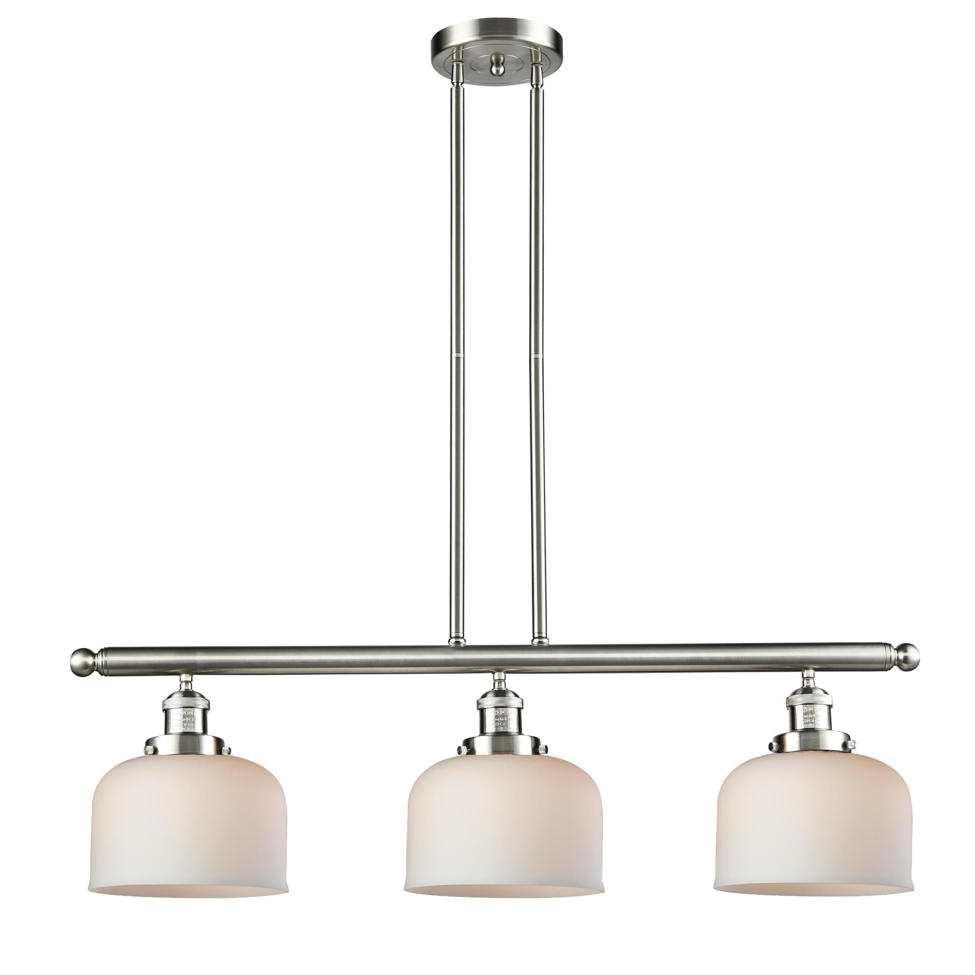 Bruno Marashlian Large Bell 36 Inch 3 Light Linear Suspension Light by Innovations Lighting