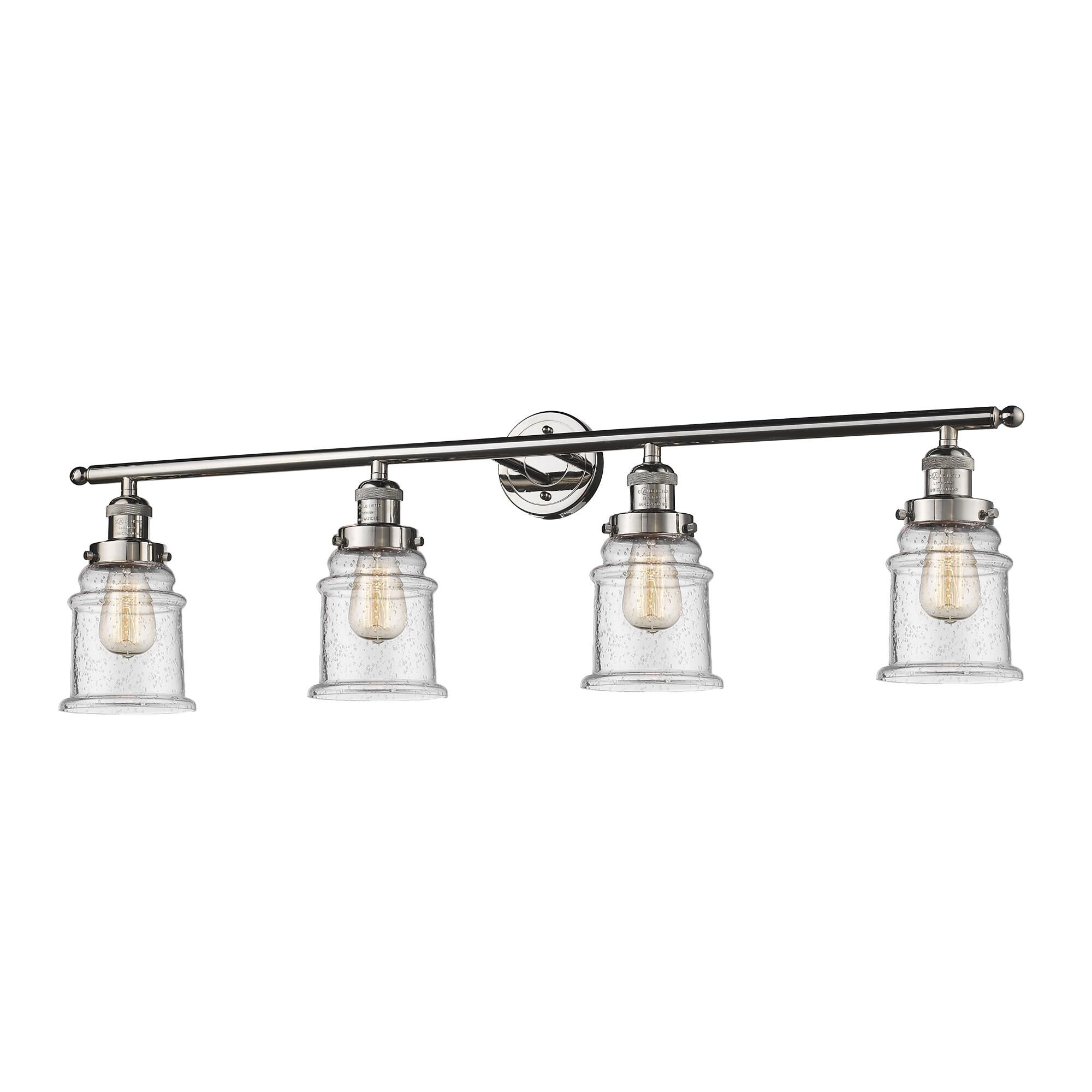 Innovations Lighting Bruno Marashlian Canton 42 Inch 4 Light Bath Vanity Light Canton - 215-PN-G184 - Restoration-Vintage