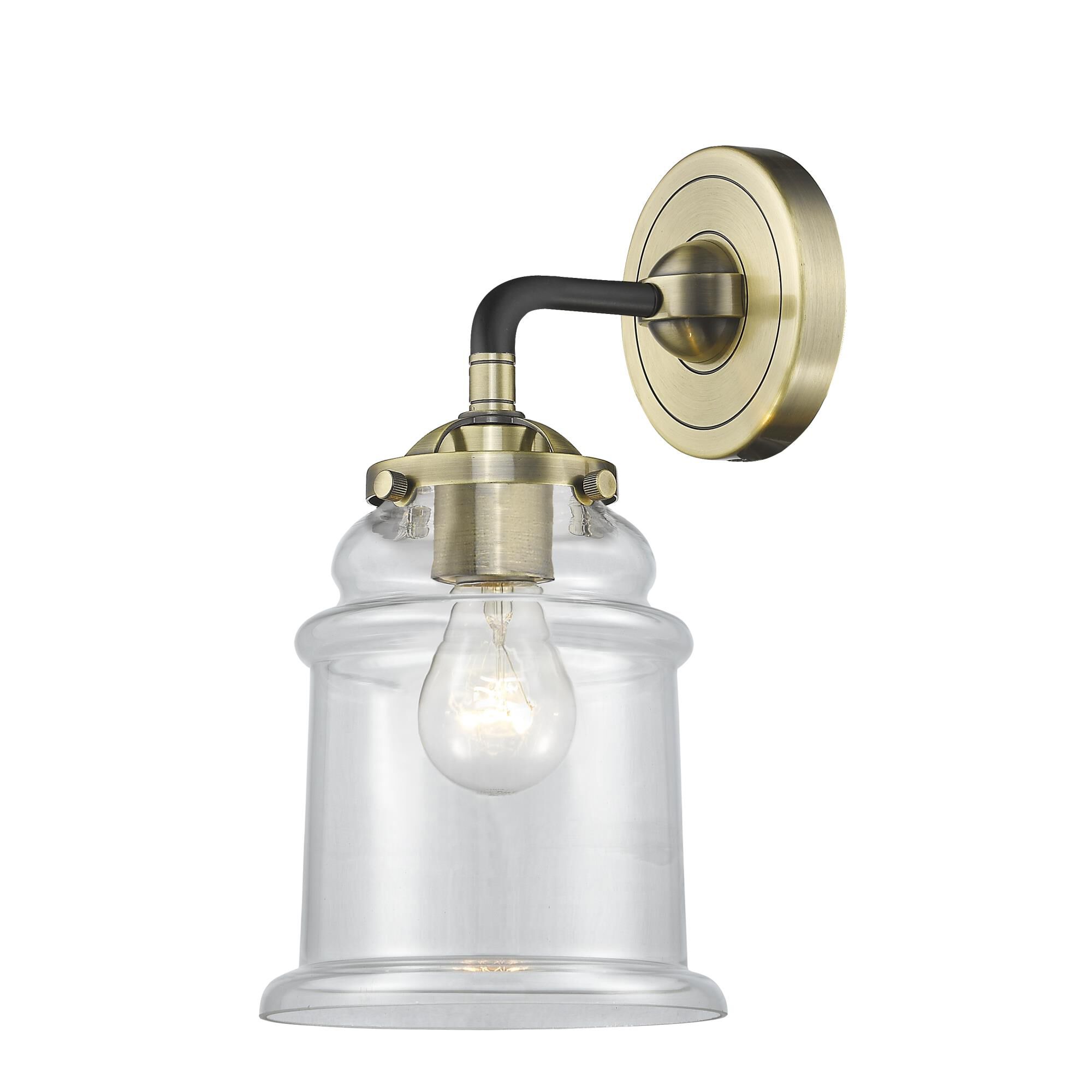 Innovations Lighting Bruno Marashlian Canton 14 Inch Wall Sconce Canton - 284-1W-SN-G181 - Transitional