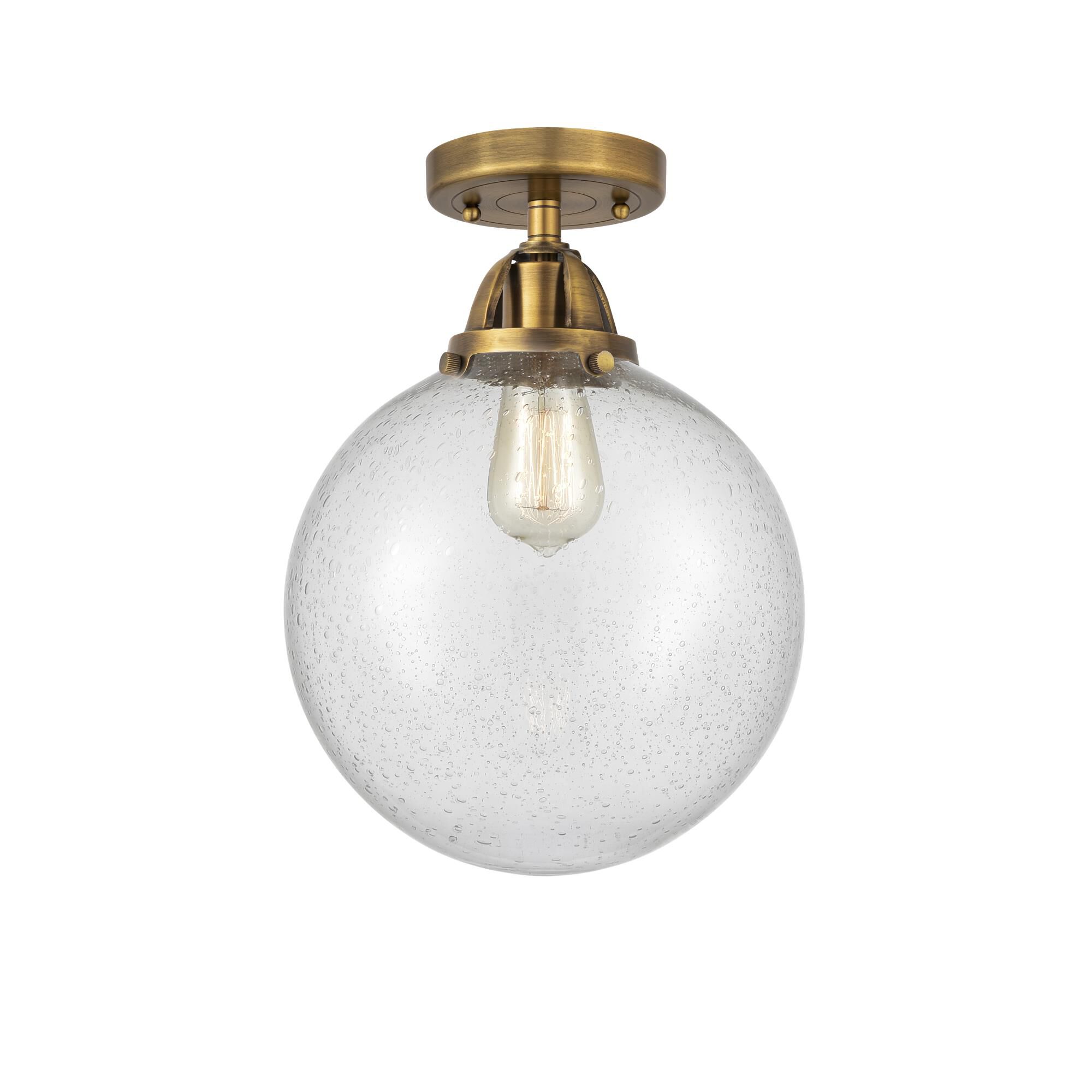 Photos - Chandelier / Lamp Innovations Lighting Bruno Marashlian Beacon 10 Inch 1 Light Semi Flush Mount Beacon - 288-1C-BAB-G201-10 - Transitional 288