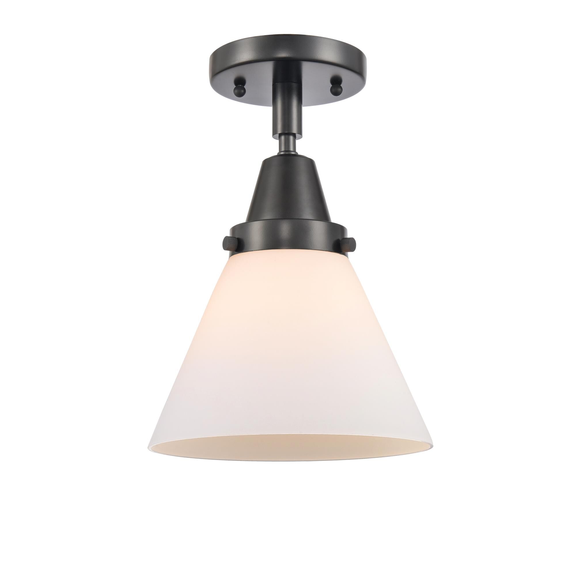 Photos - Chandelier / Lamp Innovations Lighting Bruno Marashlian Cone 7 Inch 1 Light Flush Mount Cone - 447-1C-BK-G42 - Modern Contemporary 447-1C-BK-G