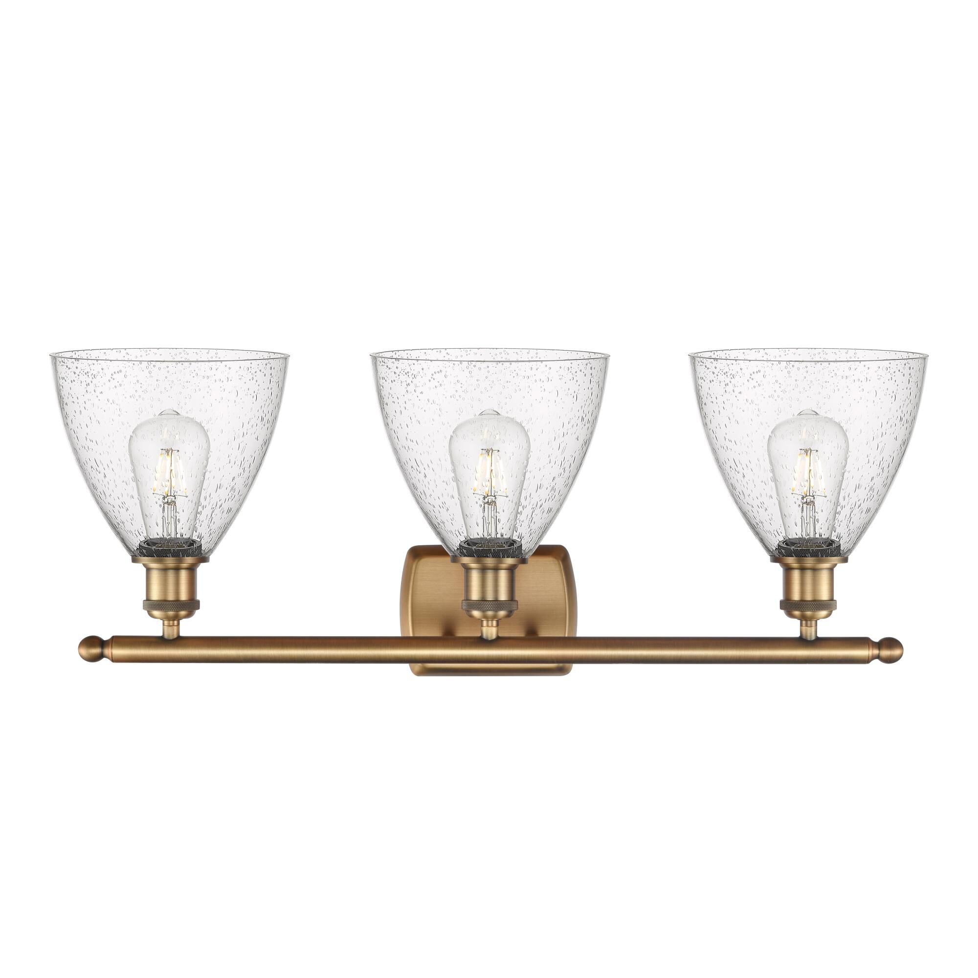 Innovations Lighting Bruno Marashlian Ballston Dome 28 Inch 3 Light Bath Vanity Light Ballston Dome - 516-3W-BB-GBD-754 - Modern Contemporary