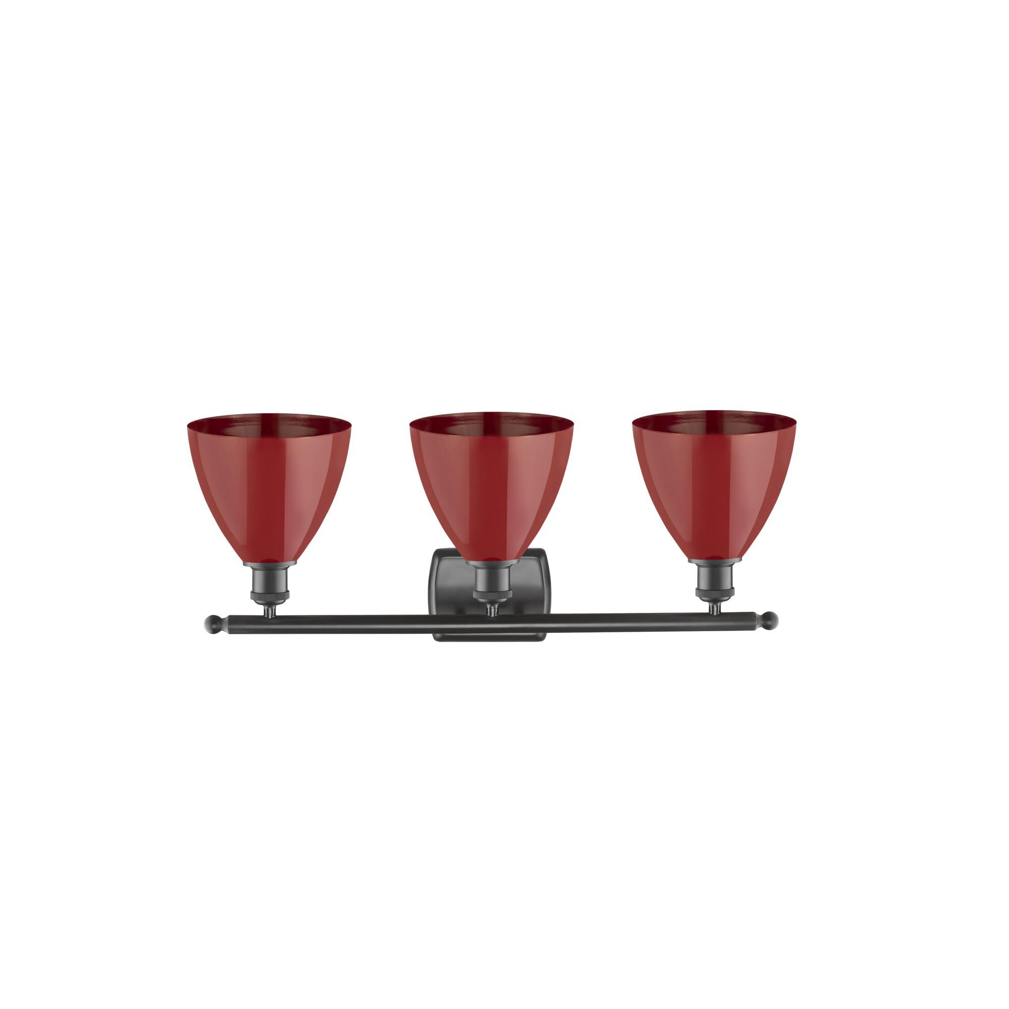 Innovations Lighting Bruno Marashlian Plymouth Dome 27 Inch 3 Light Bath Vanity Light Plymouth Dome - 516-3W-OB-MBD-75-RD - Modern Contemporary