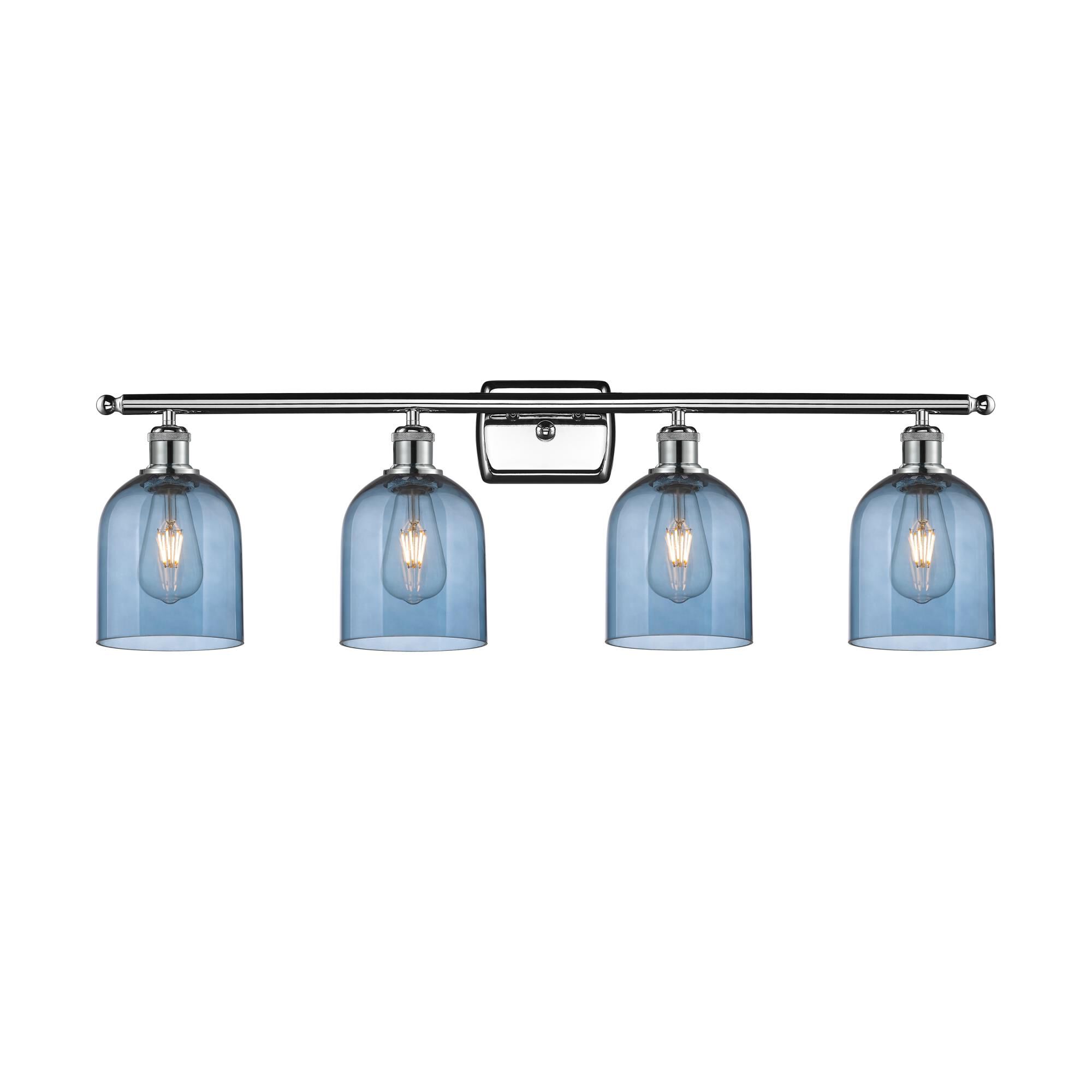 Innovations Lighting 516-4W-PC-G558-6BL Ballston Bella 4 Light 35.5 inch Polished Chrome Bath Vanity Light Wall Light