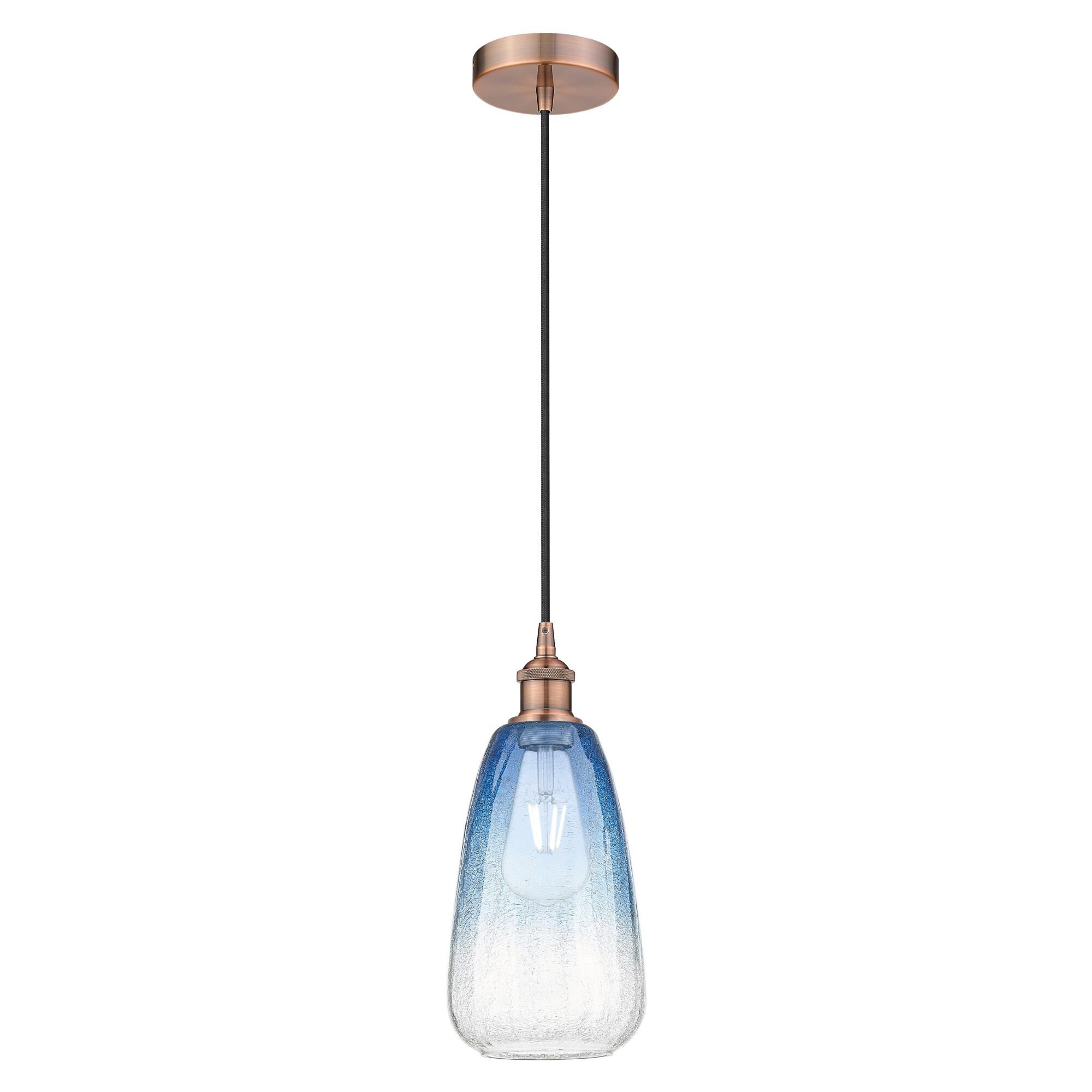 Innovations Lighting Brookhaven Almond 13 Inch Mini Pendant Brookhaven Almond - 616-1P-AC-G480-6SB - Modern Contemporary