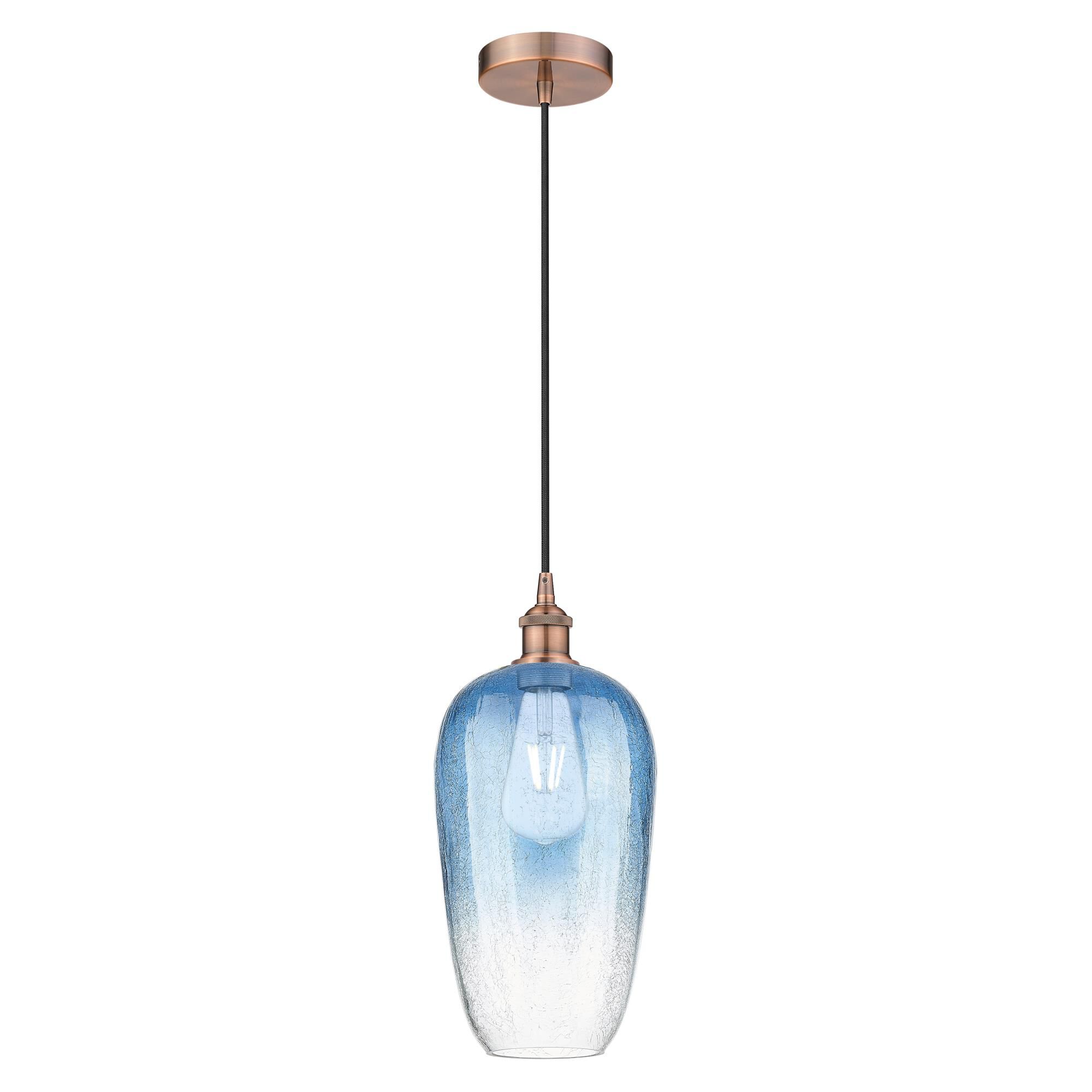 Innovations Lighting Brookhaven Flute 15 Inch Mini Pendant Brookhaven Flute - 616-1P-AC-G484-7SB - Modern Contemporary