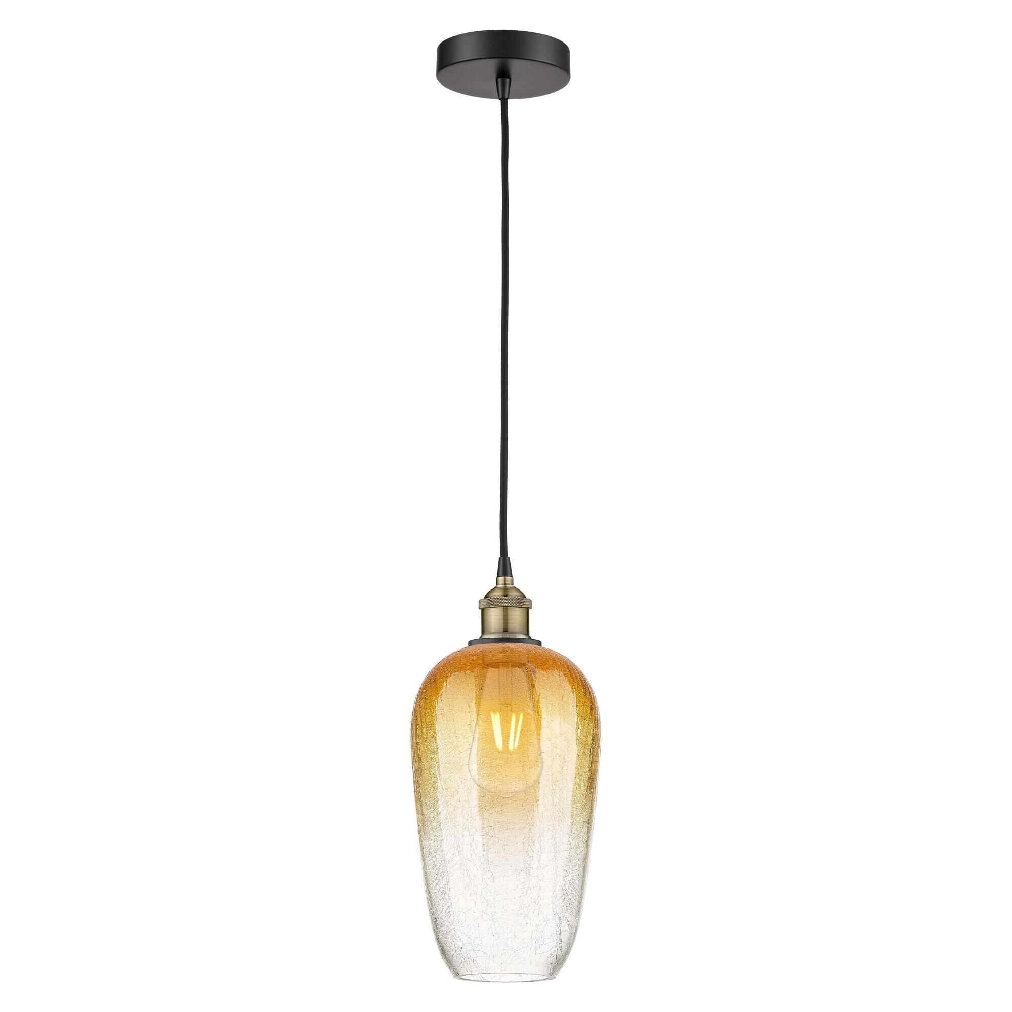 Innovations Lighting Brookhaven Flute 15 Inch Mini Pendant Brookhaven Flute - 616-1P-BAB-G484-7AM - Modern Contemporary