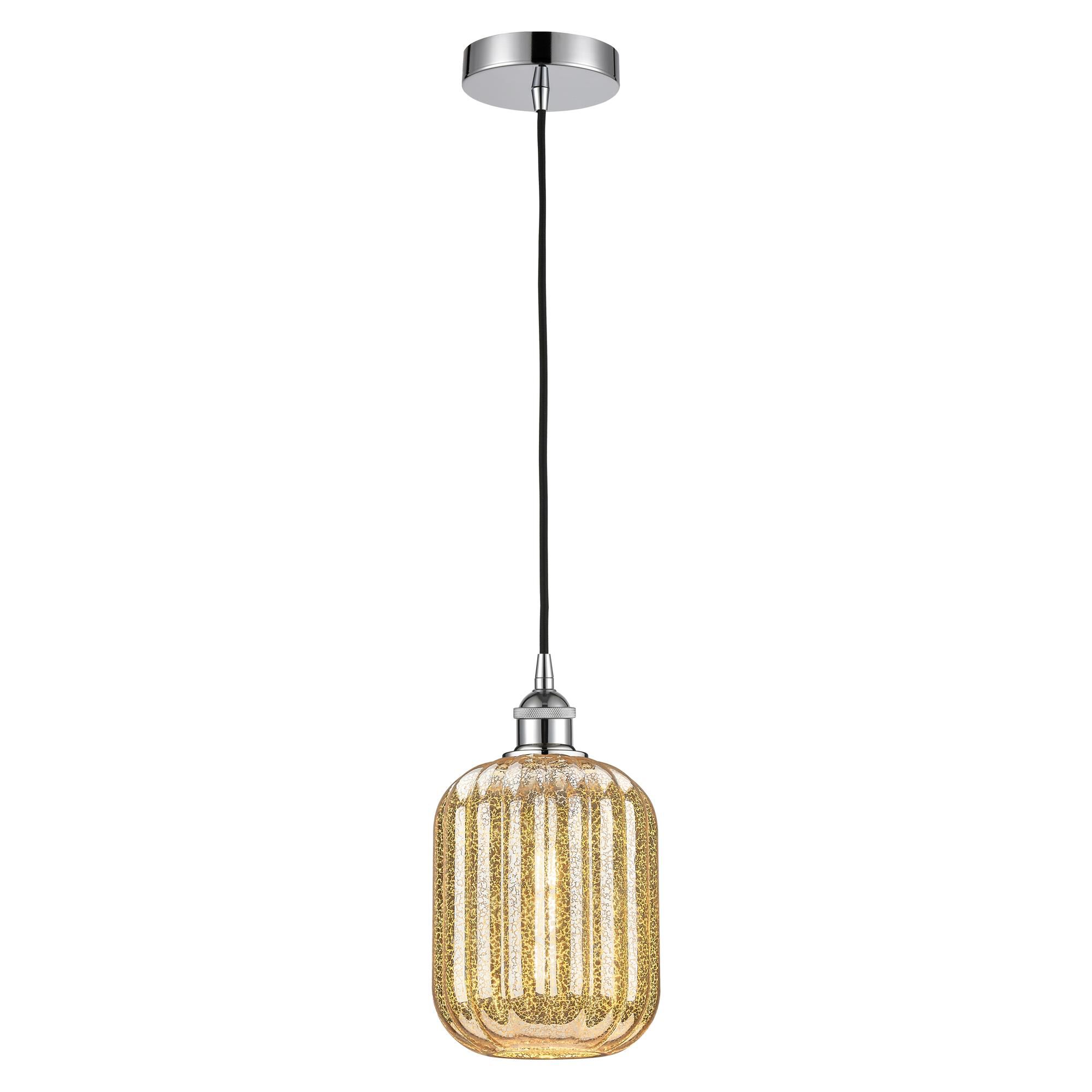 Innovations Lighting 616-1P-PC-G460-7ME Edison Preston 1 Light 6.75 inch Polished Chrome Mini Pendant Ceiling Light in Mercury
