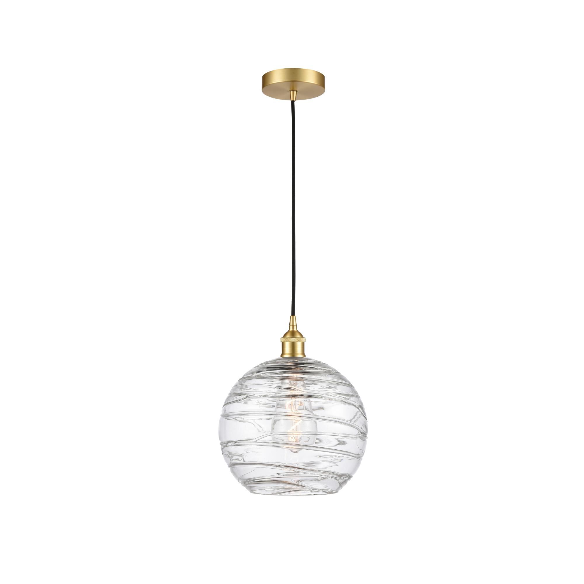 Innovations Lighting Bruno Marashlian Athens Deco Swirl 10 Inch Mini Pendant Athens Deco Swirl - 616-1P-SG-G1213-10 - Industrial