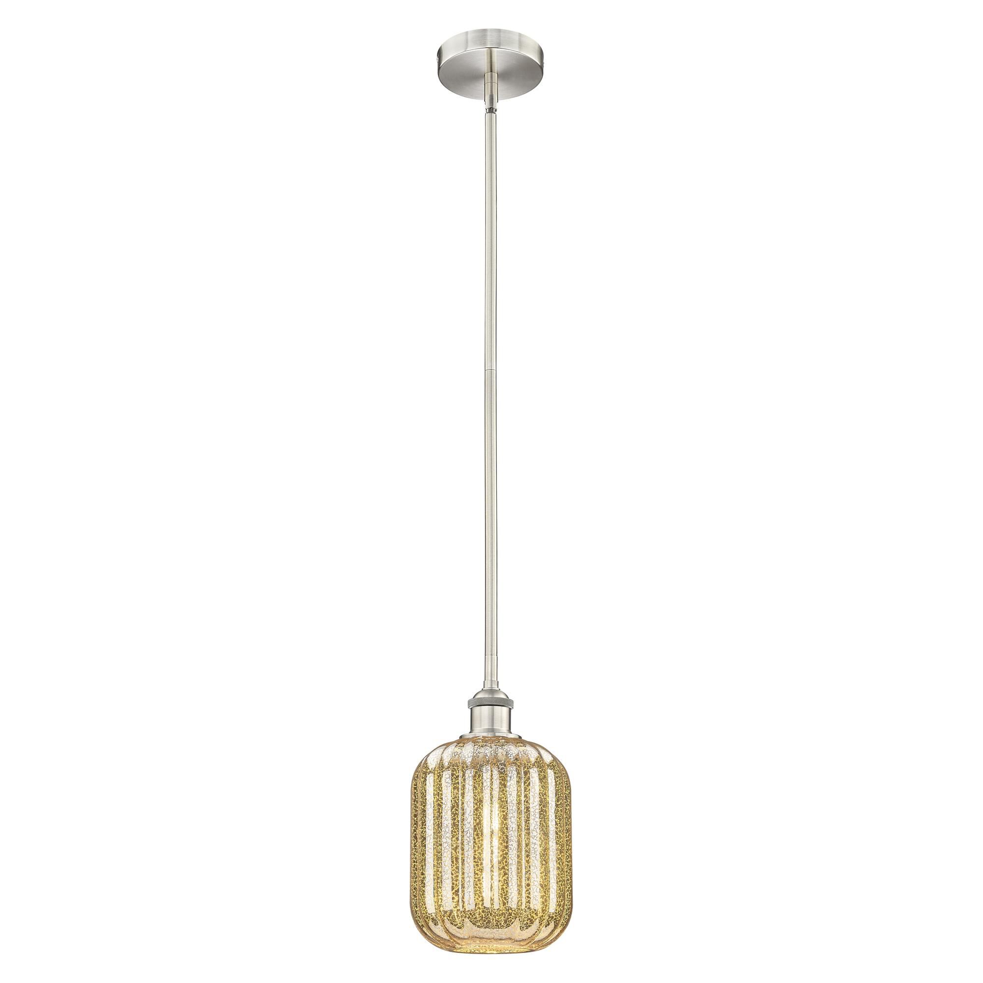 Innovations Lighting 616-1S-SN-G460-7ME Edison Preston 1 Light 6.75 inch Brushed Satin Nickel Mini Pendant Ceiling Light in Mercury