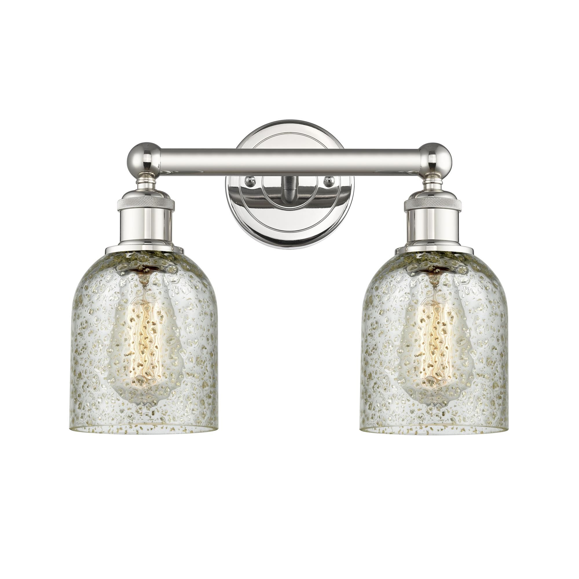 Innovations Lighting Bruno Marashlian Caledonia 14 Inch 2 Light Bath Vanity Light Caledonia - 616-2W-PN-G259 - Industrial