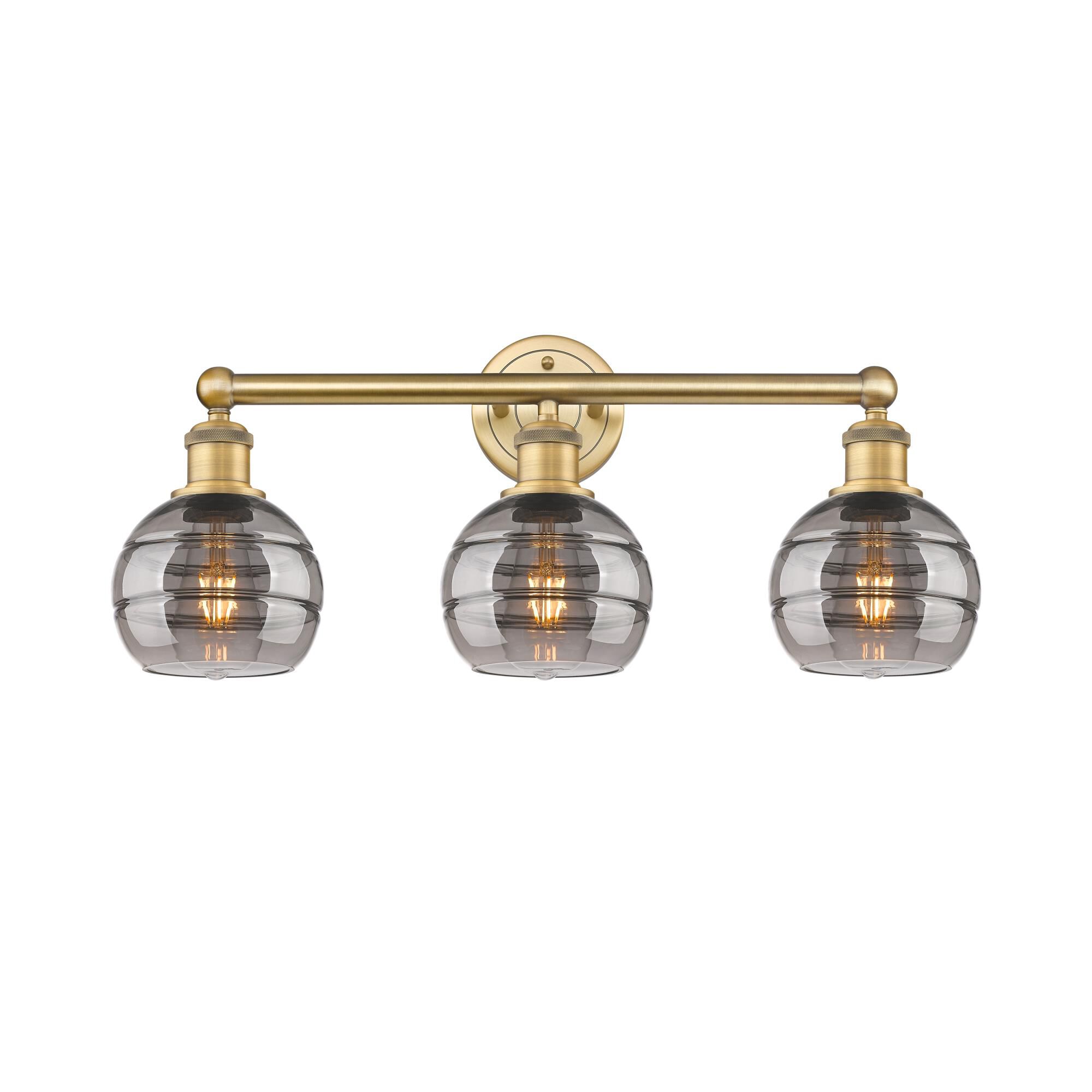 Innovations Lighting Bruno Marashlian Rochester 24 Inch Bath Vanity Light Rochester - 616-3W-BB-G556-6SM - Industrial