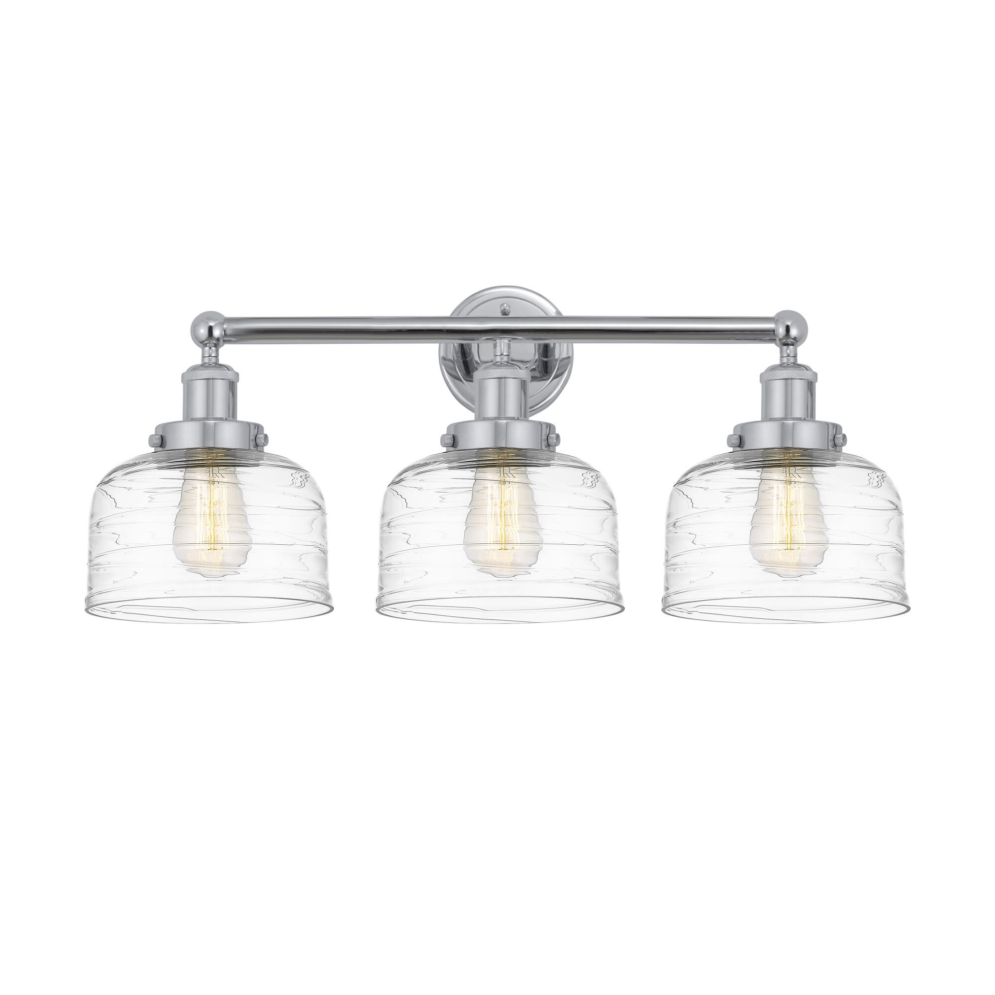 Innovations Lighting Bruno Marashlian Bell 24 Inch 3 Light Bath Vanity Light Bell - 616-3W-PC-G713 - Industrial
