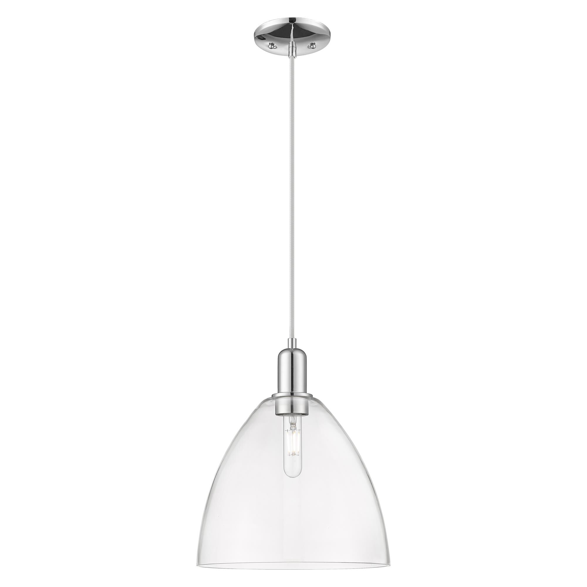 Innovations Lighting 716-1P-PC-GBD-122 Arcadia Bristol 1 Light 12 inch Polished Chrome Mini Pendant Ceiling Light in Clear