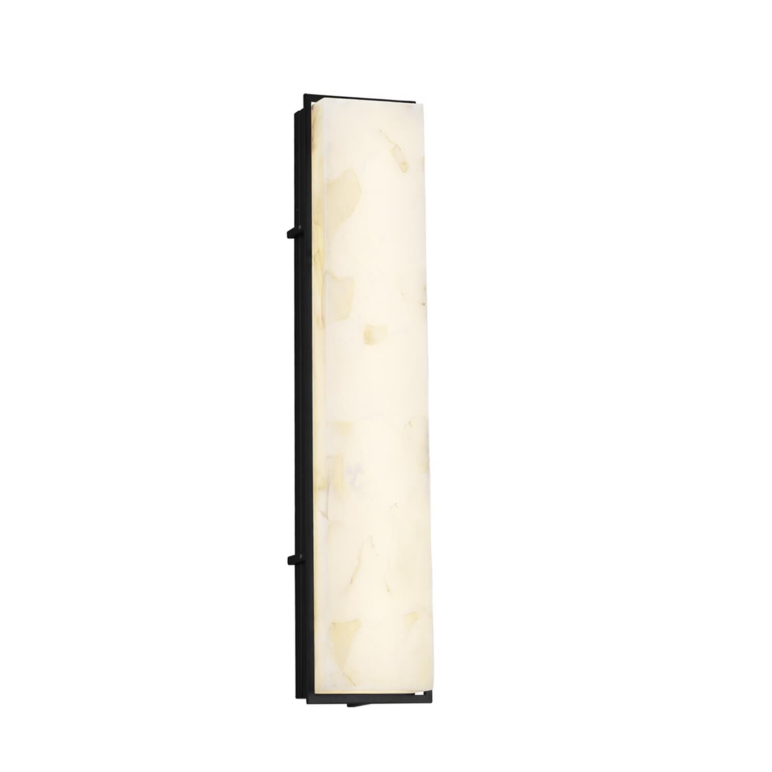 Justice Design Group Alabaster Rocks! - Avalon 36 Inch Tall 1 Light LED Outdoor Wall Light Alabaster Rocks! - Avalon - ALR-7566W-MBLK - Modern Contemporary