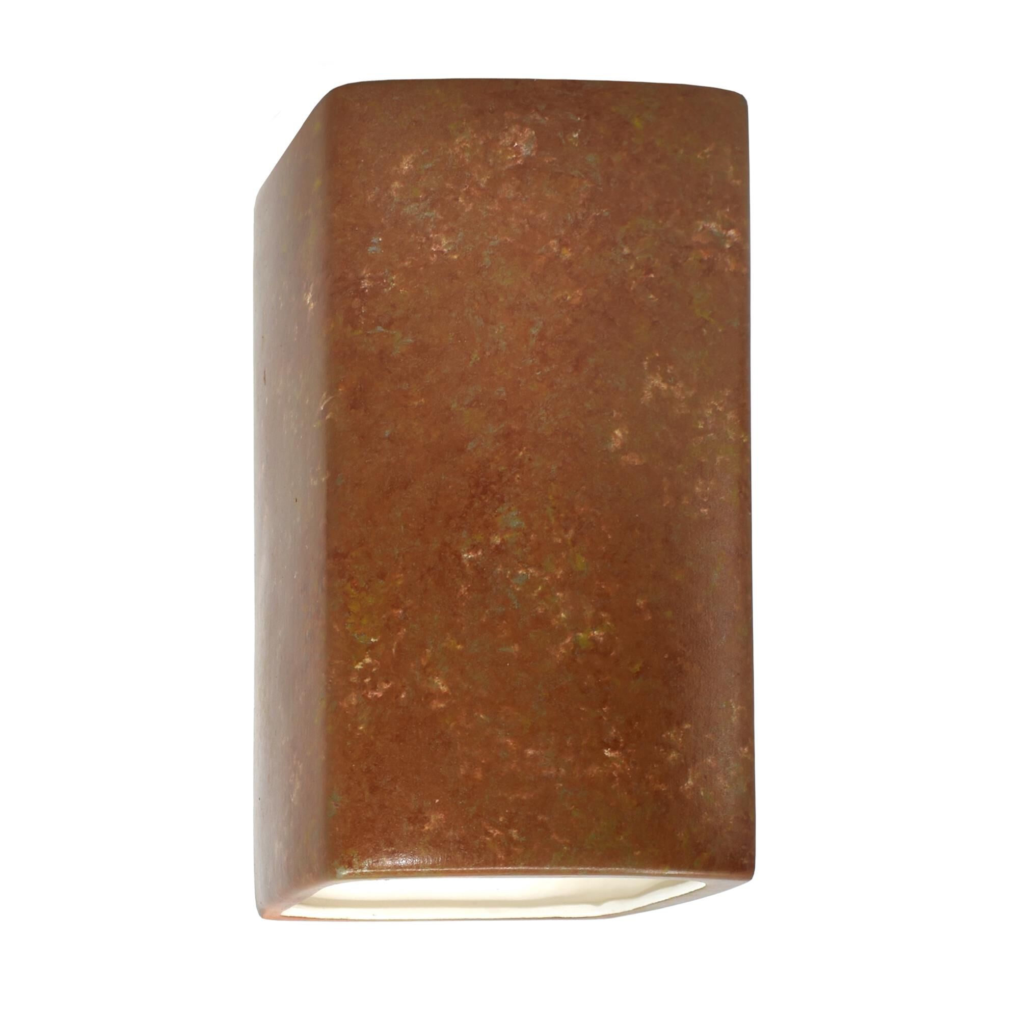 Justice Design Group Ambiance 10 Inch 1 Light Outdoor Wall Light Ambiance - CER-0915W-PATR - Transitional