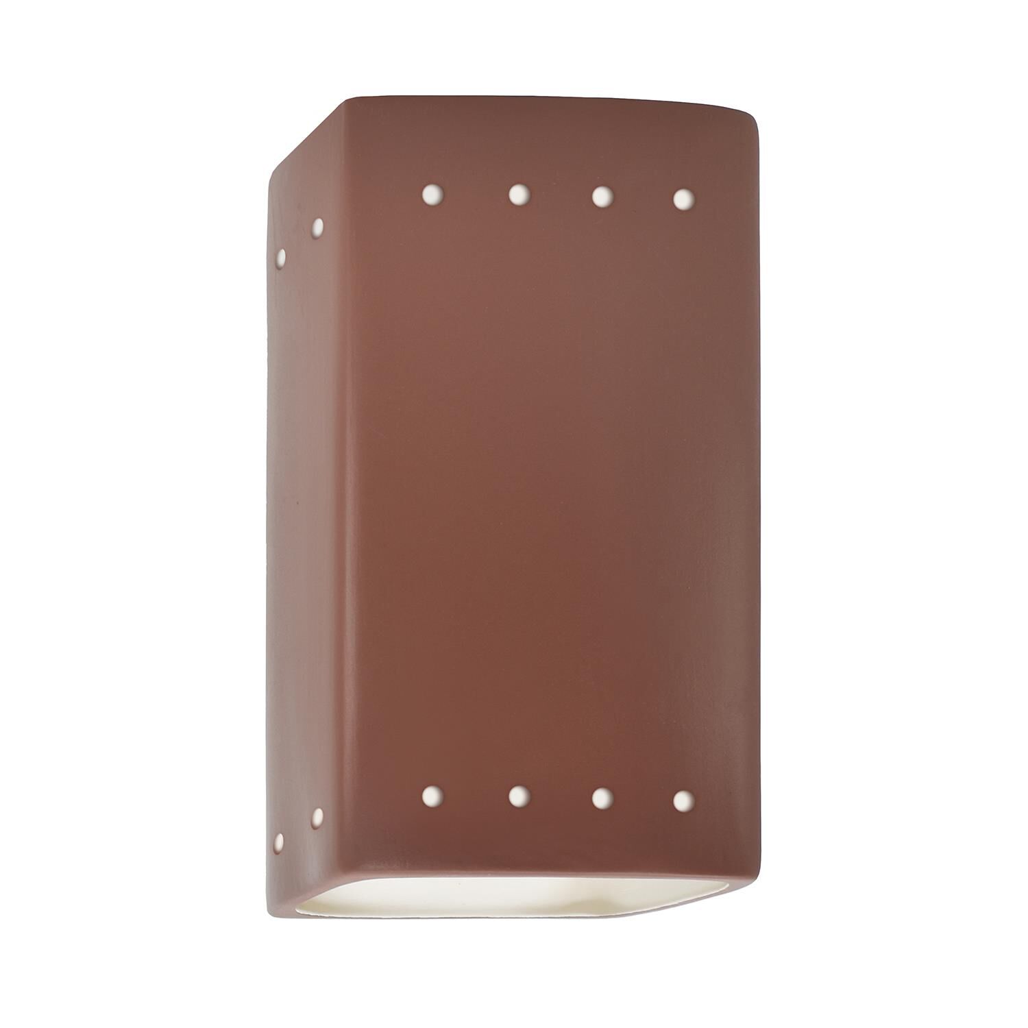Justice Design Group Ambiance 9 Inch Wall Sconce Ambiance - CER-0925-CLAY-LED1-1000 - Transitional