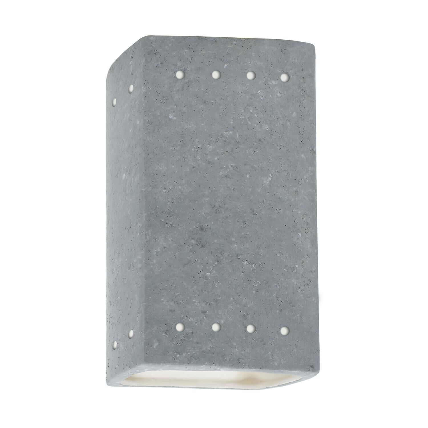 Justice Design Group Ambiance Outdoor Wall Light Ambiance - CER-0925W-CONC - Transitional