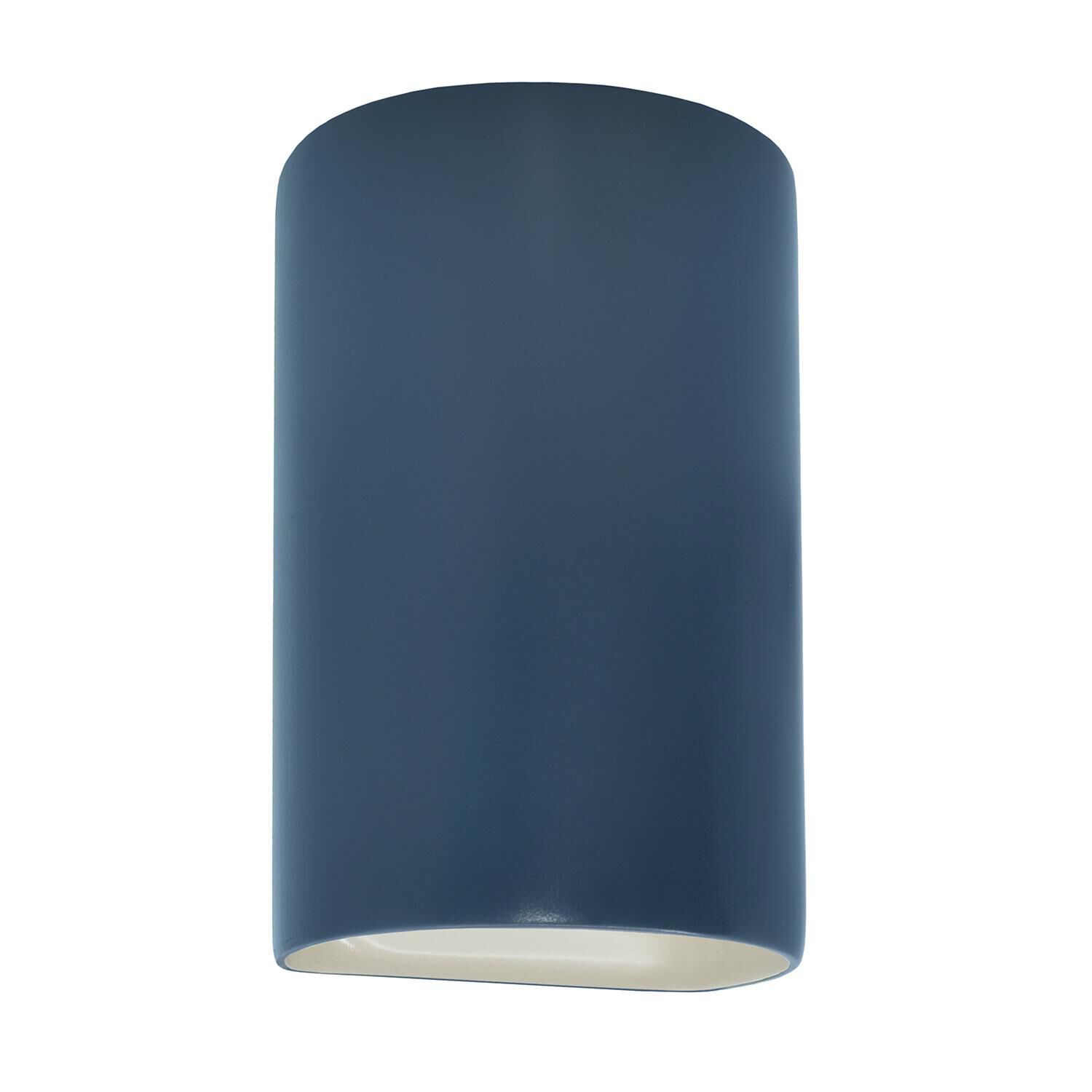 Justice Design Group Ambiance 9 Inch Tall Outdoor Wall Light Ambiance - CER-0940W-MDMT-LED1-1000 - Transitional