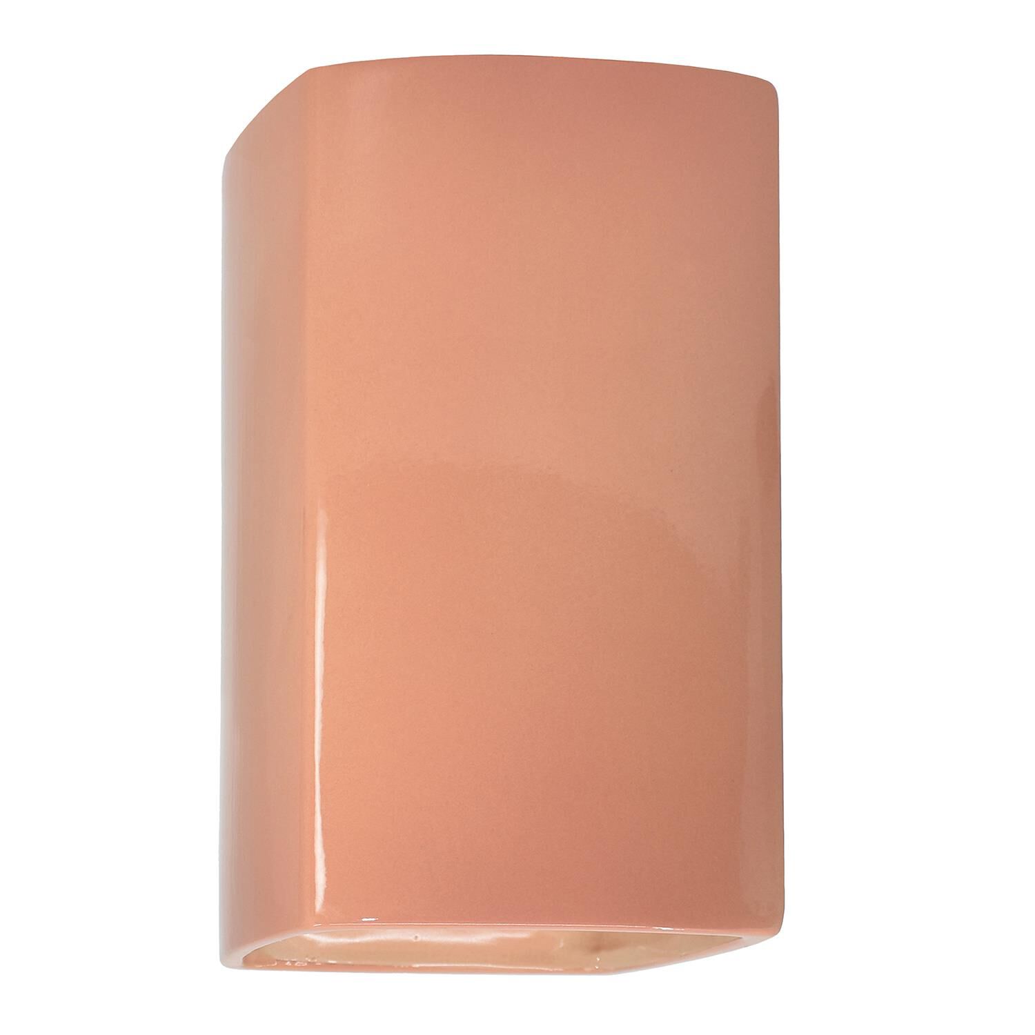 Justice Design Group Ambiance 13 Inch Wall Sconce Ambiance - CER-0955W-BSH-LED1-1000 - Transitional