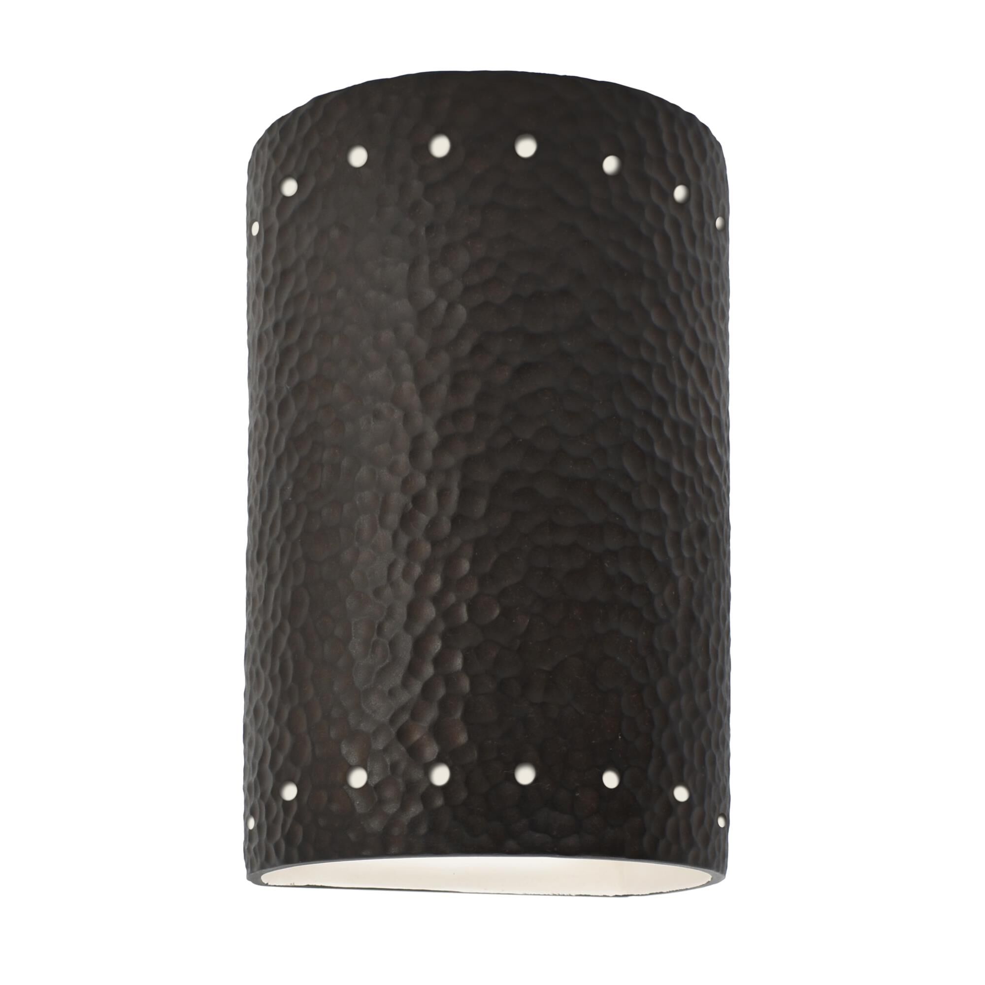 Justice Design Group Ambiance 10 Inch 1 Light Outdoor Wall Light Ambiance - CER-0990W-HMIR - Transitional