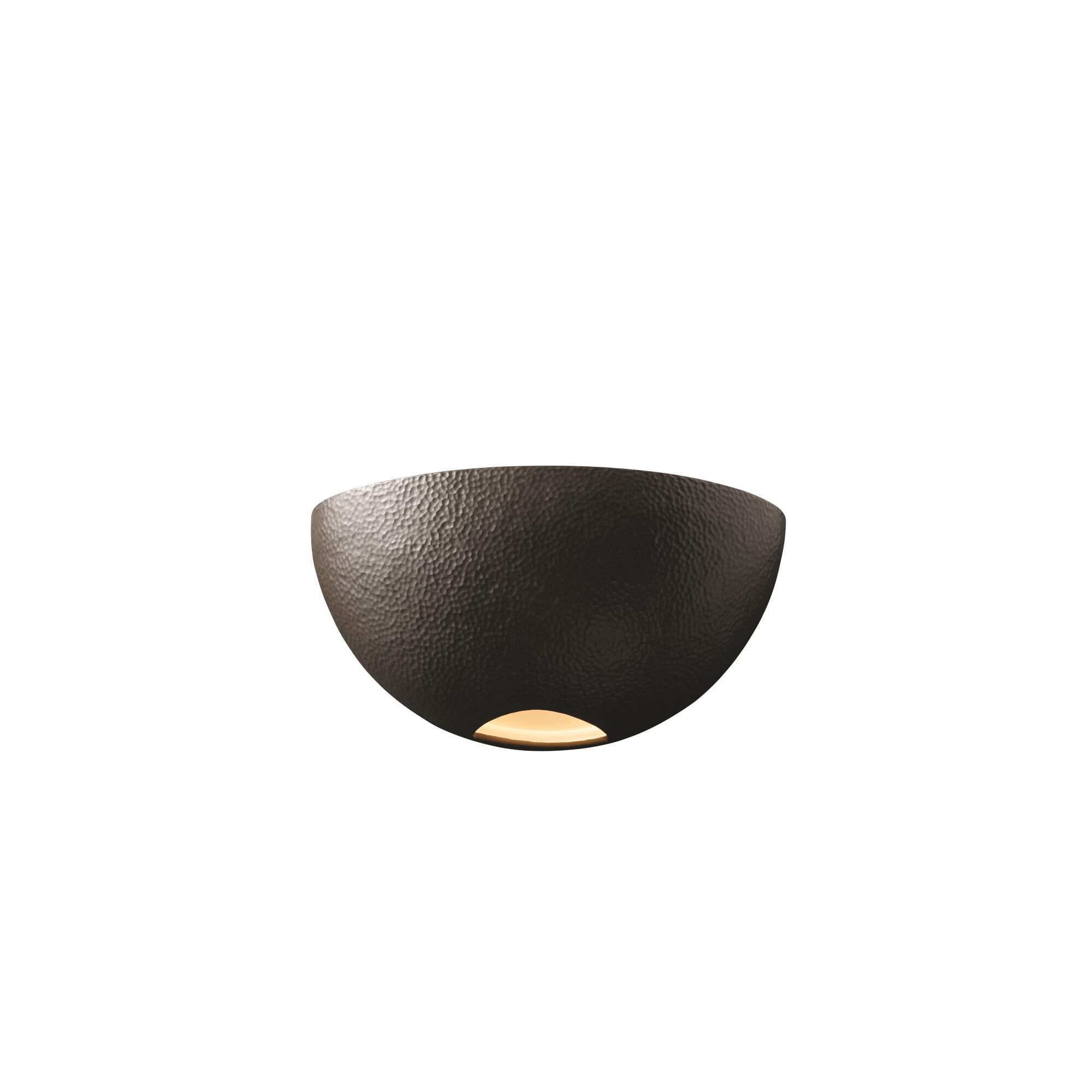 Justice Design Group Ambiance Wall Sconce Ambiance - CER-1120-BLK-LED2-2000 - Transitional